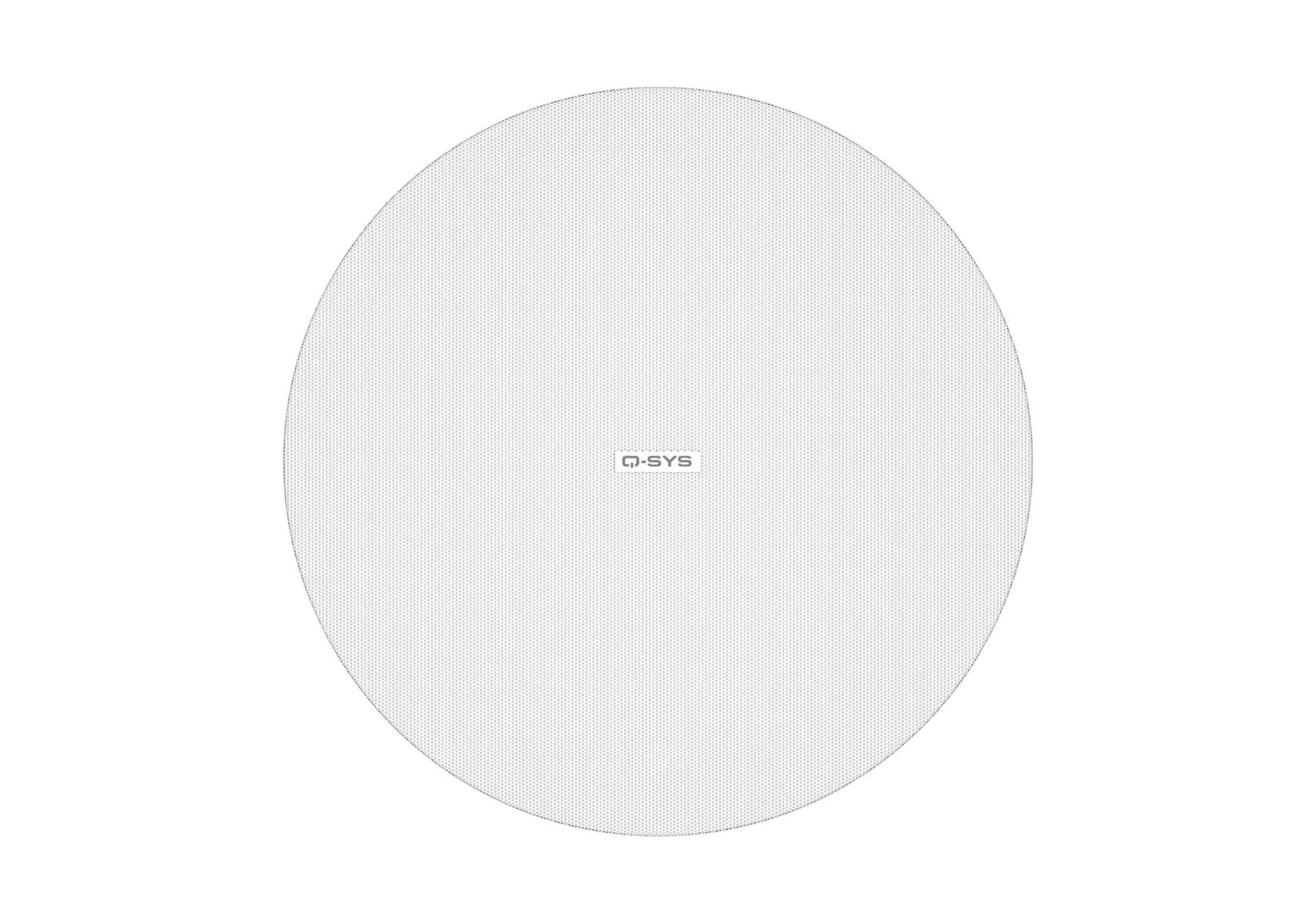 QSC AD-C4T-LPZB-WH, Acoustic Design 4.5" 2-Way Low-Profile Zero-Bezel Ceiling Loudspeaker - Pair White by QSC