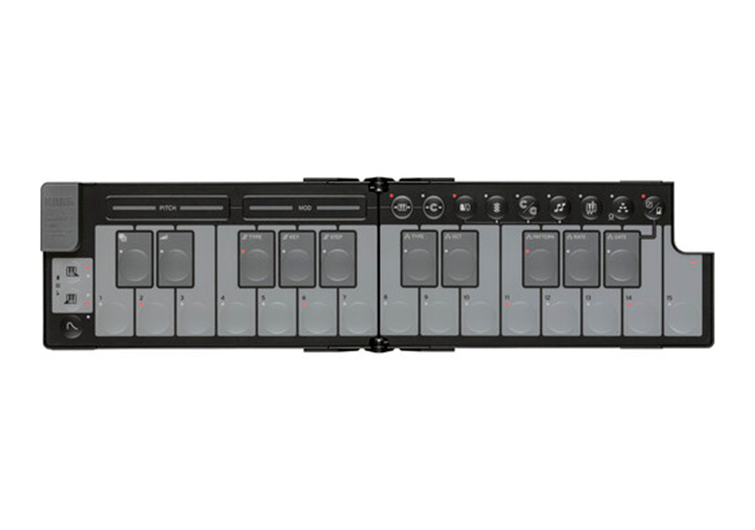 Korg nanoKEY Fold Slimline Foldable MIDI Keyboard Controller by Korg