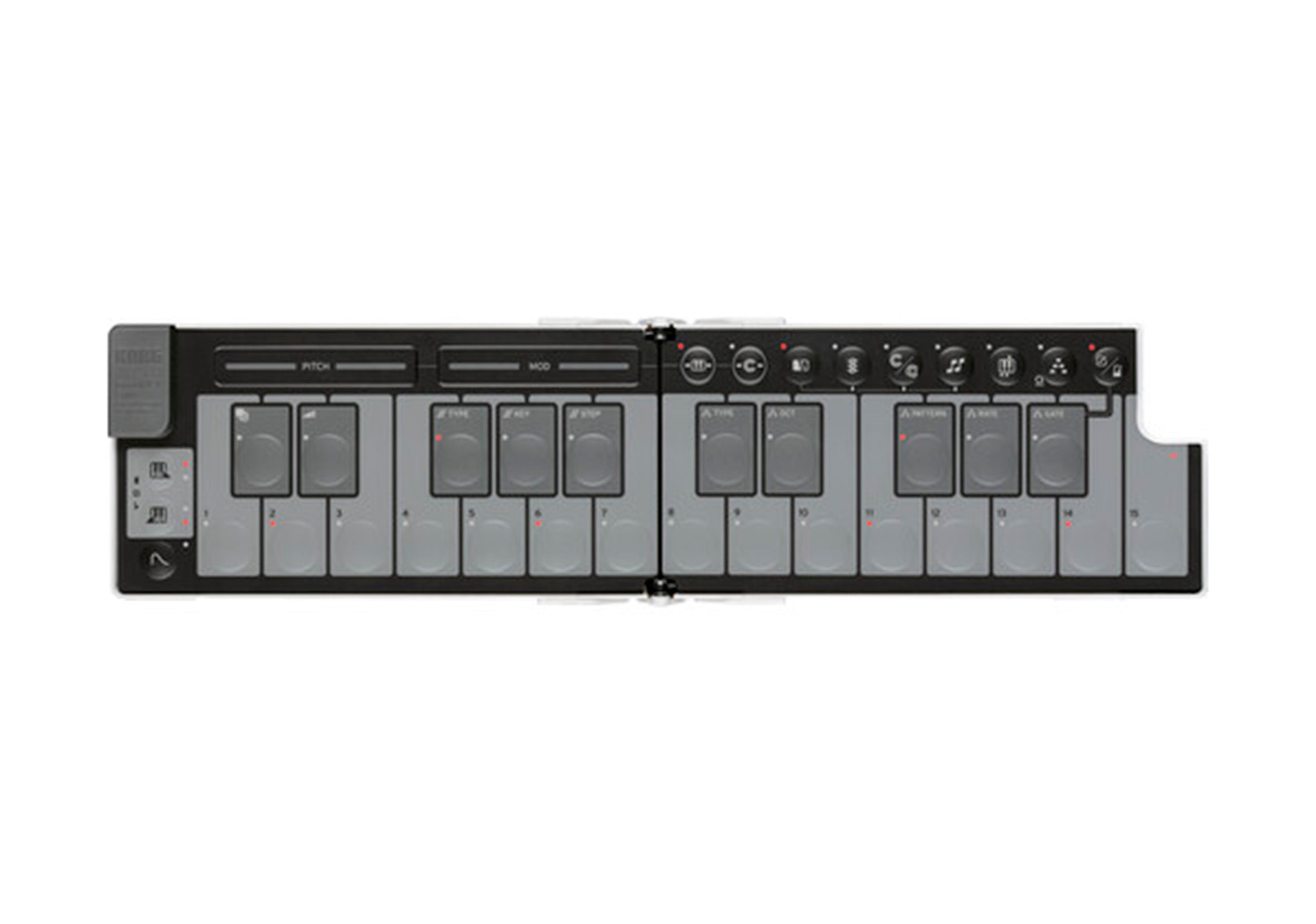 Korg nanoKEY Fold Slimline Foldable MIDI Keyboard Controller by Korg