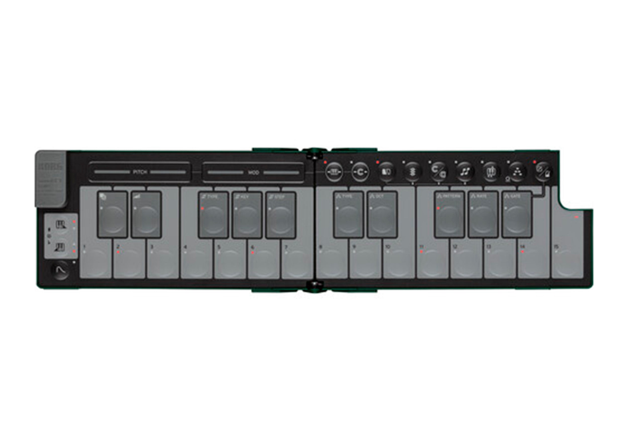 Korg nanoKEY Fold Slimline Foldable MIDI Keyboard Controller by Korg