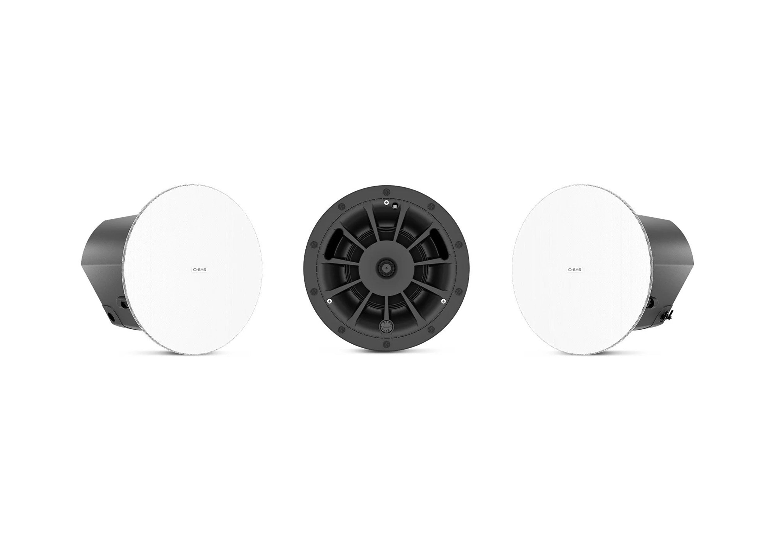 QSC AD-C6T-ZB-WH, Acoustic Design 6.5" 2-Way Zero-Bezel Ceiling Loudspeaker - Pair White by QSC