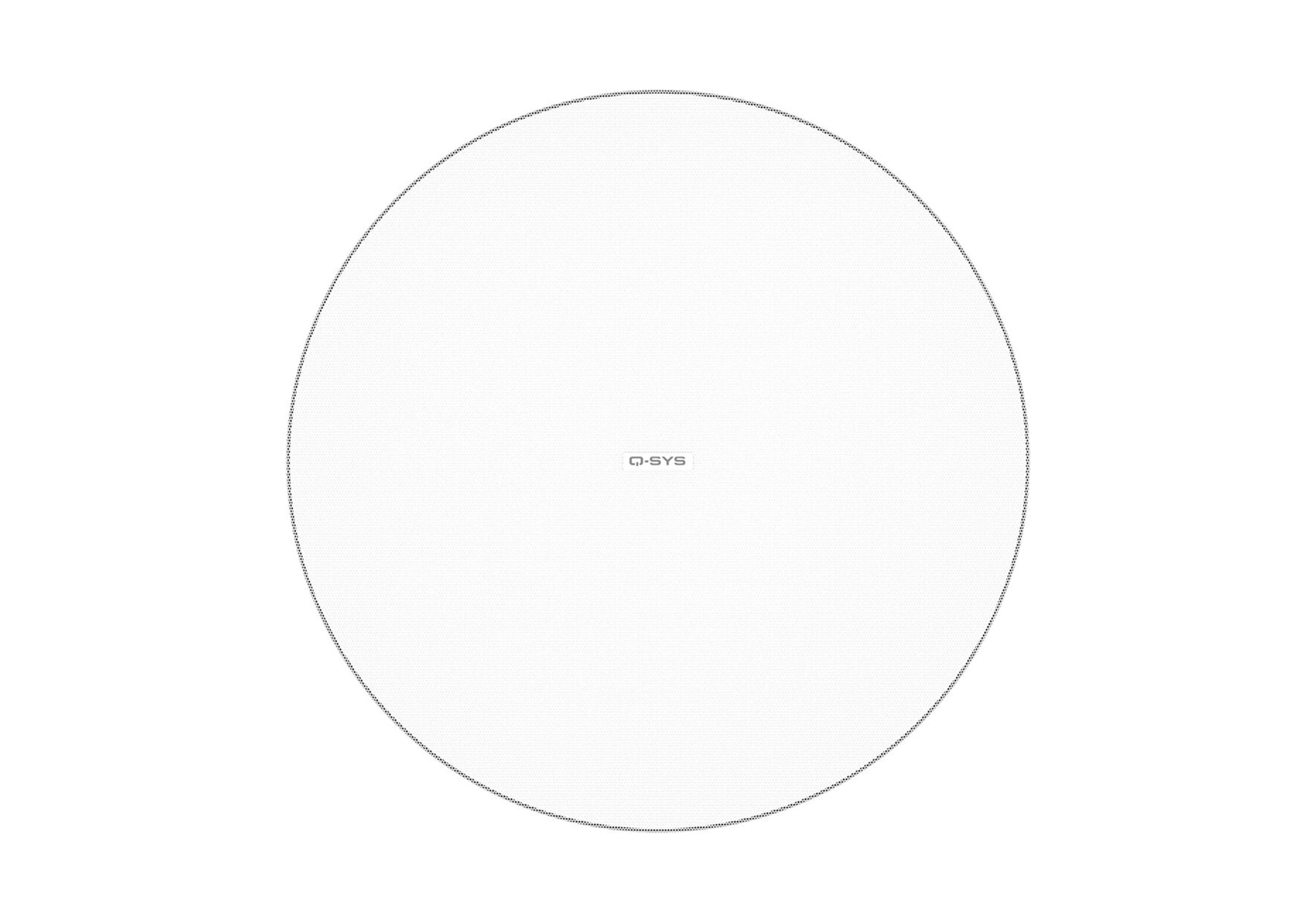 QSC AD-C6T-ZB-WH, Acoustic Design 6.5" 2-Way Zero-Bezel Ceiling Loudspeaker - Pair White by QSC