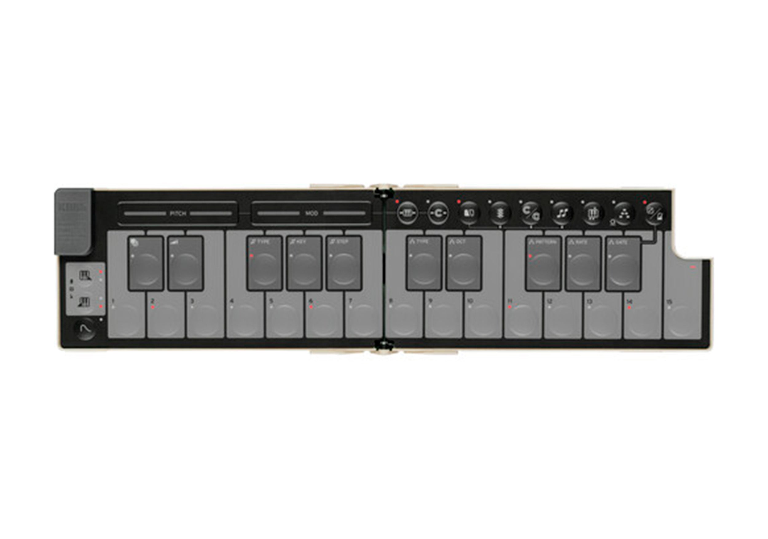 Korg nanoKEY Fold Slimline Foldable MIDI Keyboard Controller by Korg