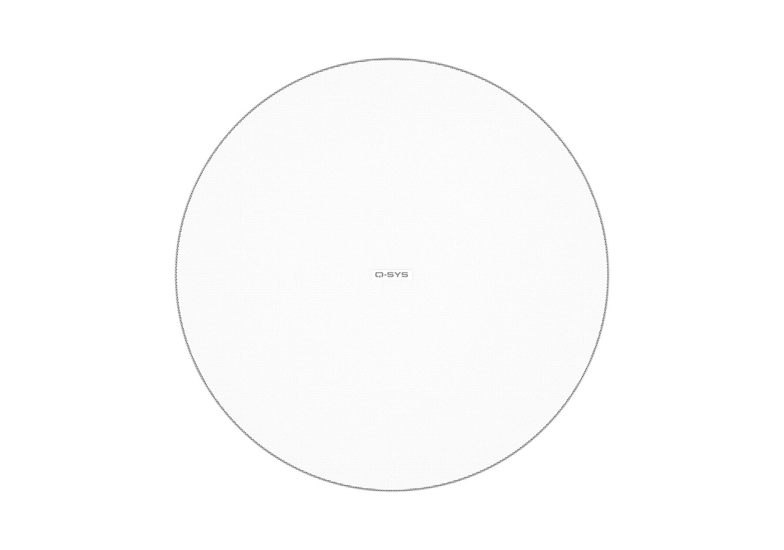 QSC AD-C6T-LPZB-WH, Acoustic Design 6.5" 2-Way Low-Profile Zero-Bezel Ceiling Loudspeaker - Pair White by QSC