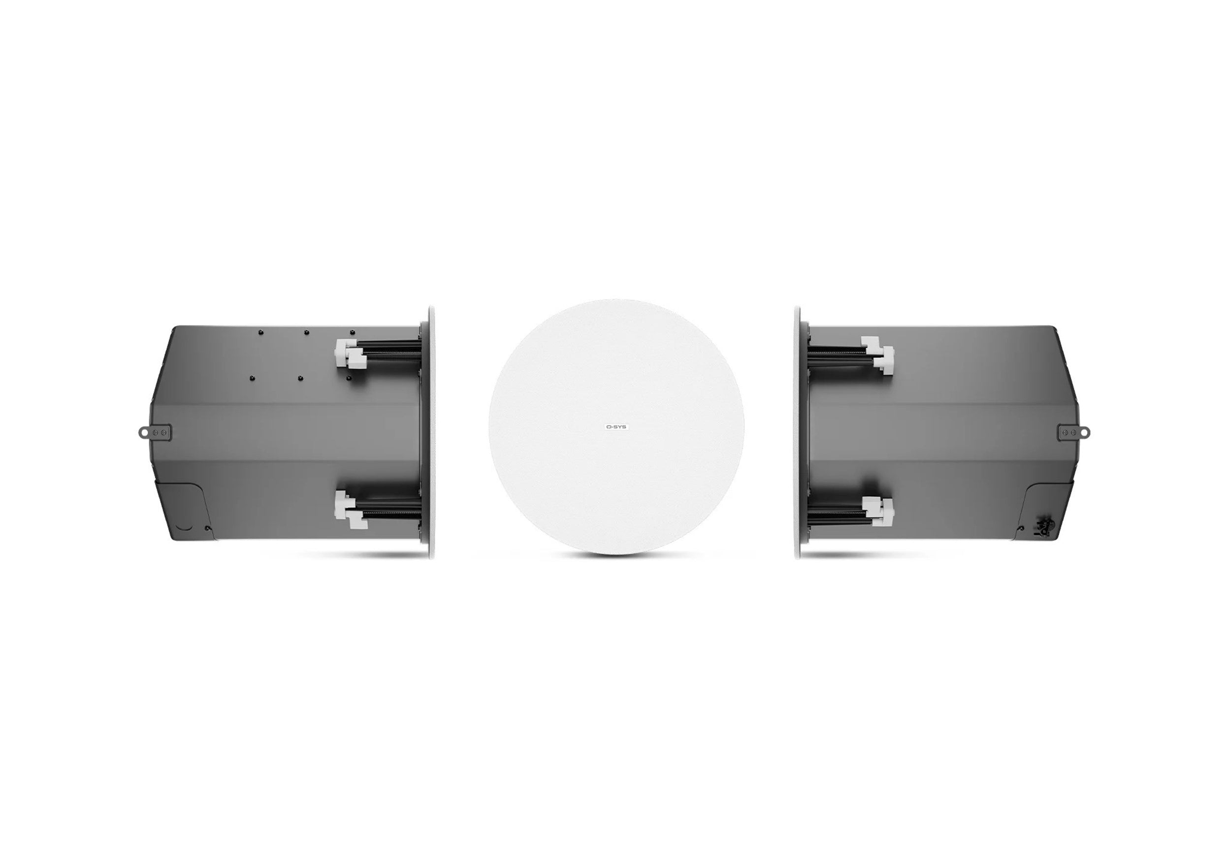 QSC AD-C10T-HPZB-WH, 10" Two-Way High-Power Ceiling Speaker, Blind Mount - Pair White by QSC