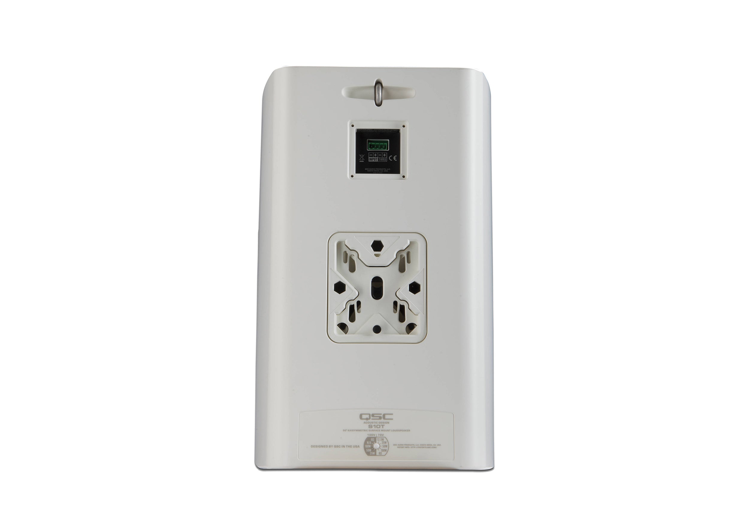 QSC AD-S10T-WH Acoustic Design Series 10-Inch 2-Way 250W Surface-Mount Loudspeaker - White by QSC