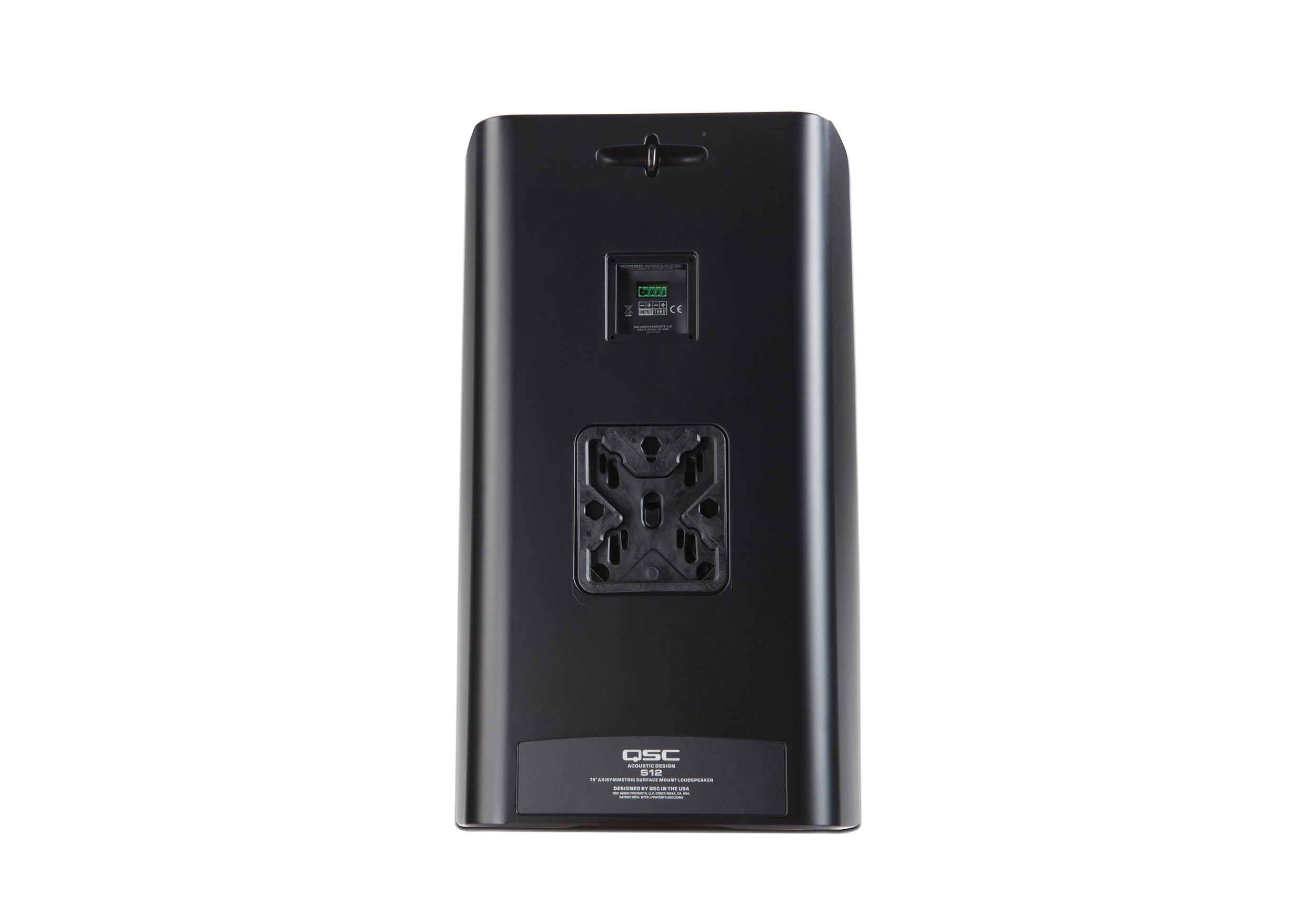 QSC AD-S12-BK Acoustic Design Series 12-Inch 2-Way 300W Surface-Mount Loudspeaker - Black by QSC