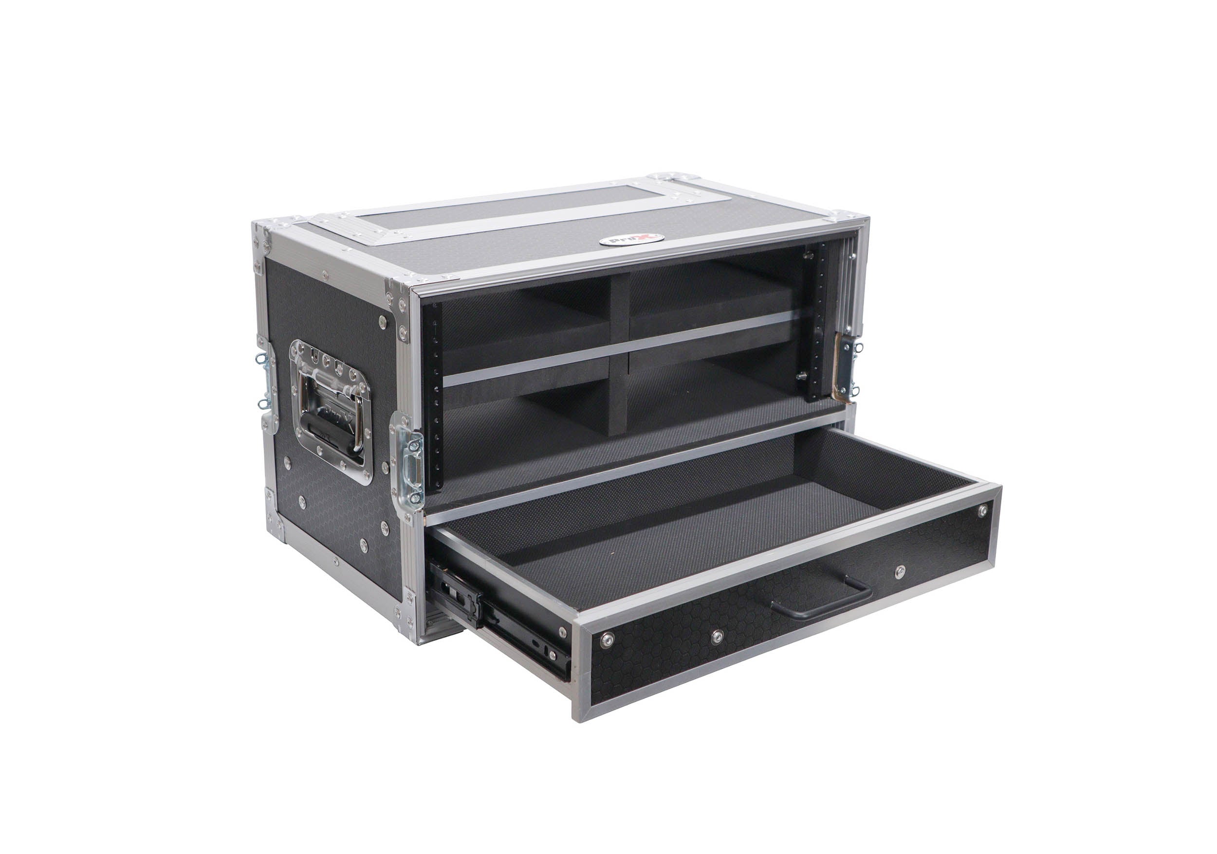ProX XS-WM4U2DRMK2 12” DJ Flight Rack Case, Deep 4U With 2U Drawer by ProX Cases