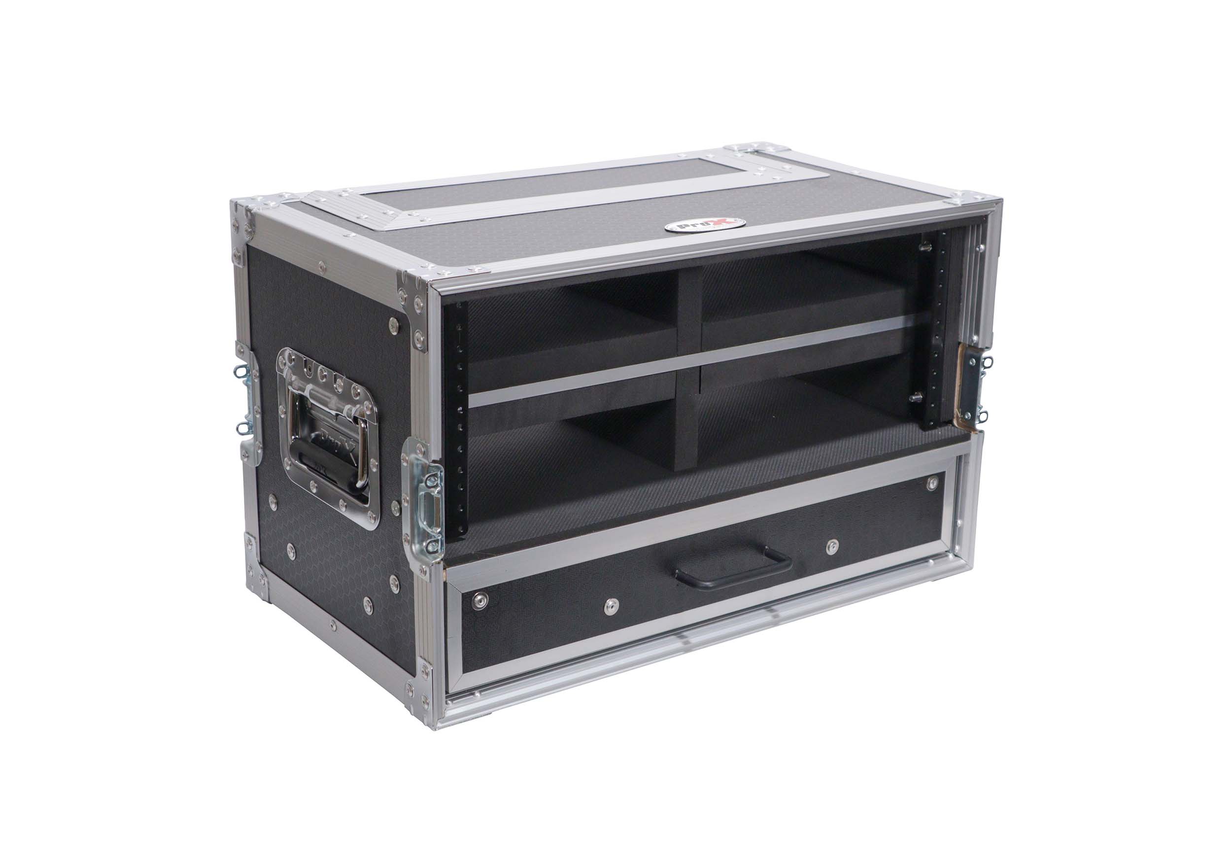ProX XS-WM4U2DRMK2 12” DJ Flight Rack Case, Deep 4U With 2U Drawer by ProX Cases