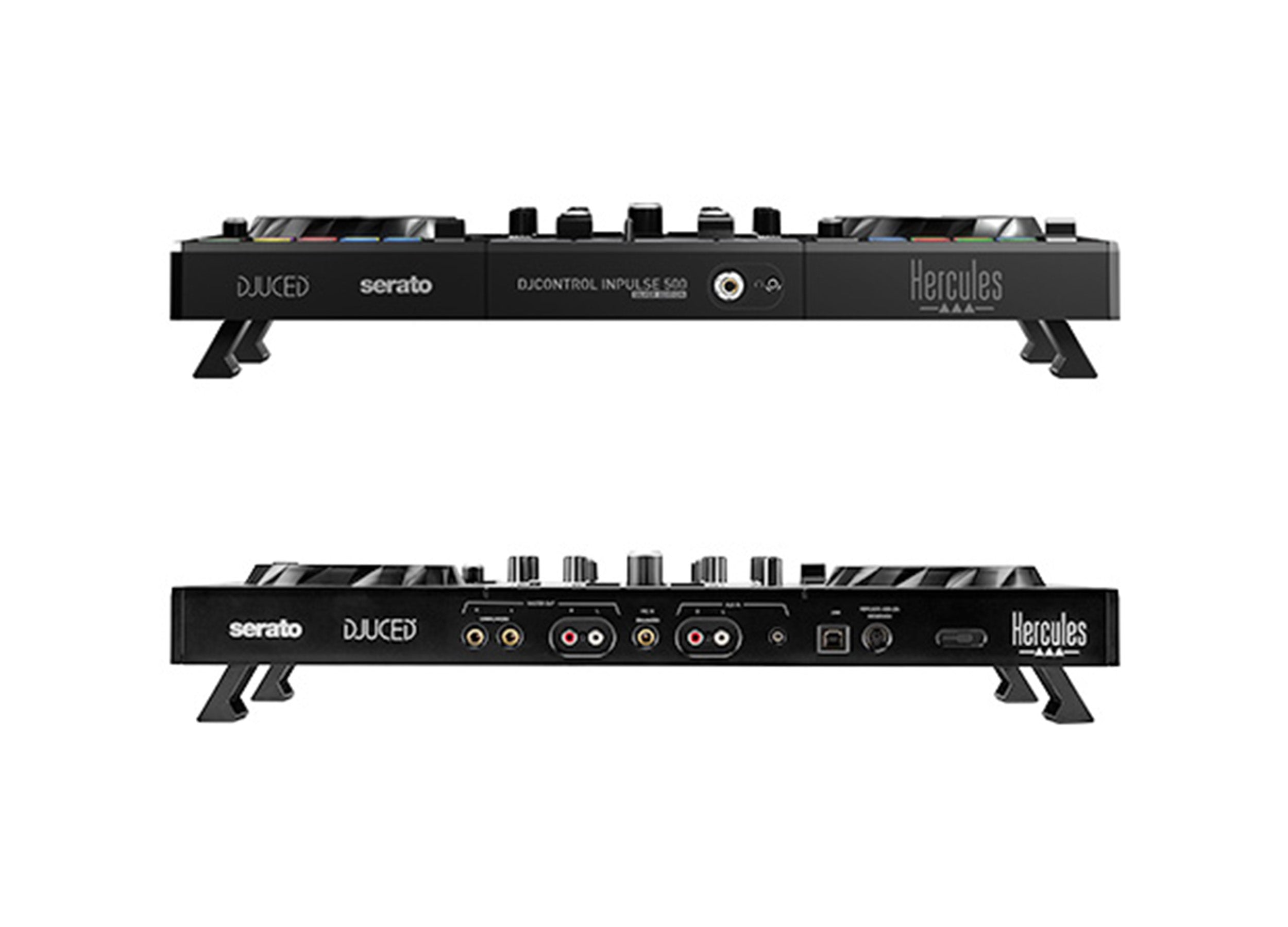 Hercules Inpulse 500 DJ Control with DJUCED Pro License and Serato DJ Lite - Silver by Hercules