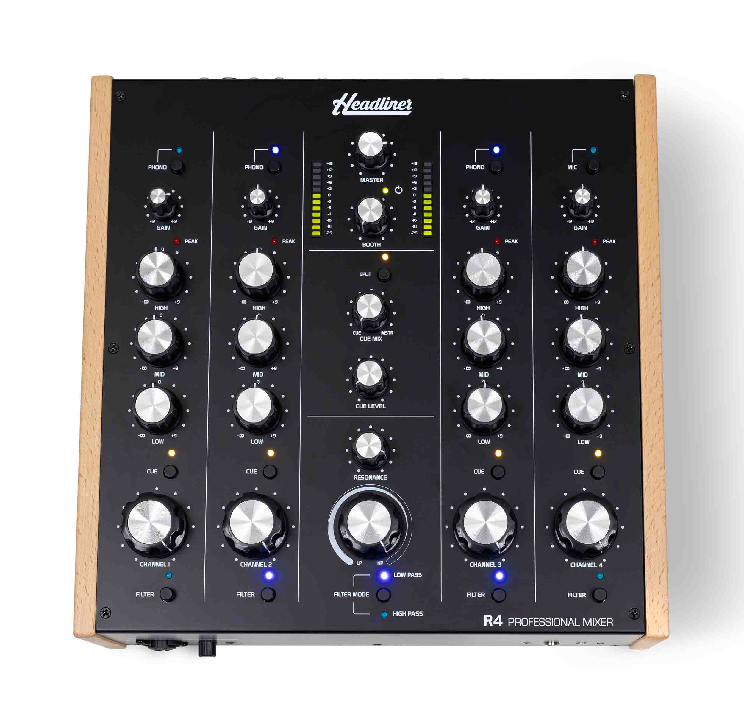 B-Stock Headliner HL90120 R4 4 Channel Rotary DJ Mixer by Headliner