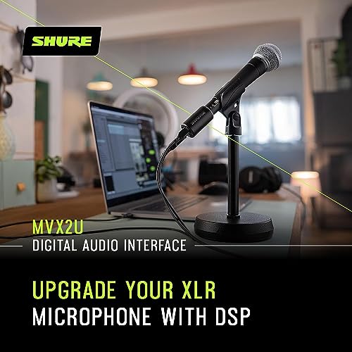 Shure SM7B + Shure MVX2U Bundle, Studio Vocal Recording Microphone with XLR to USB Connectivity by Shure