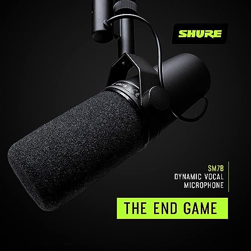 Shure SM7B + Shure MVX2U Bundle, Studio Vocal Recording Microphone with XLR to USB Connectivity by Shure