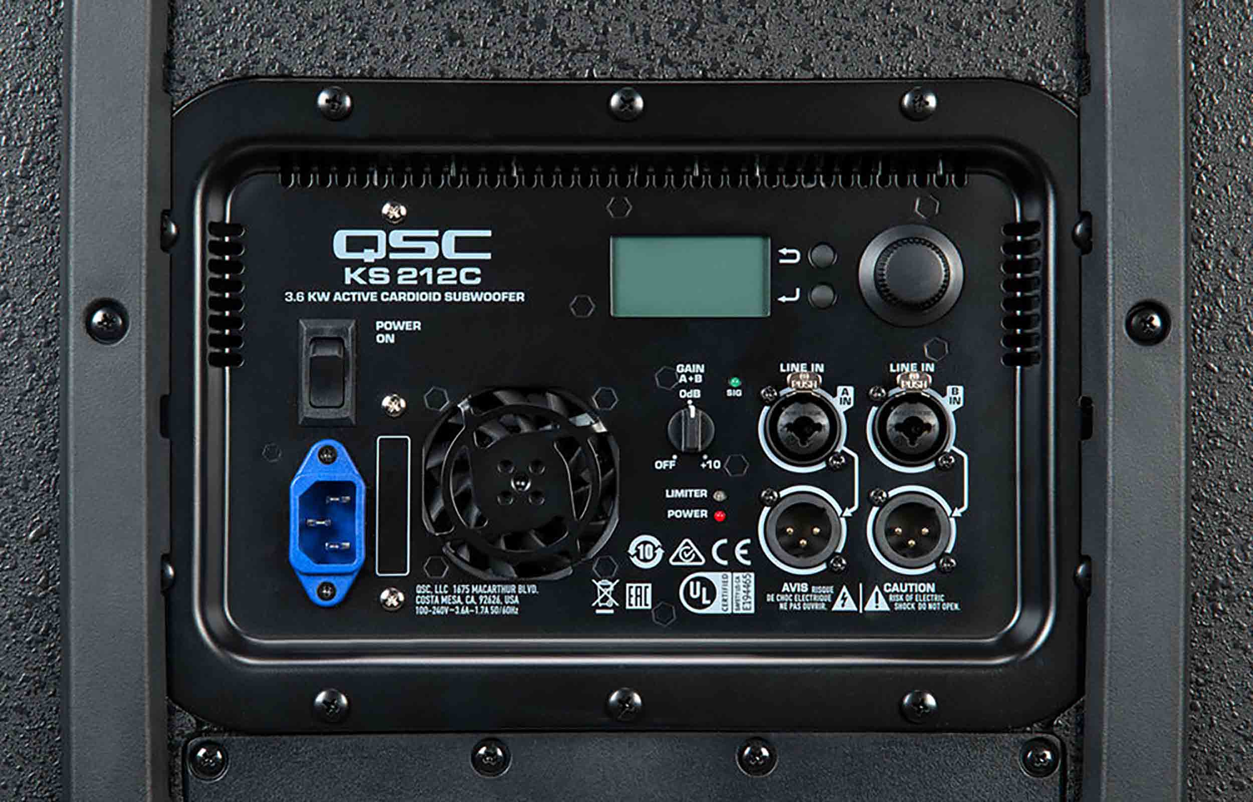 QSC KS212C Powered Subwoofer 3,600W Dual 12 Inch Cardioid Directional by QSC