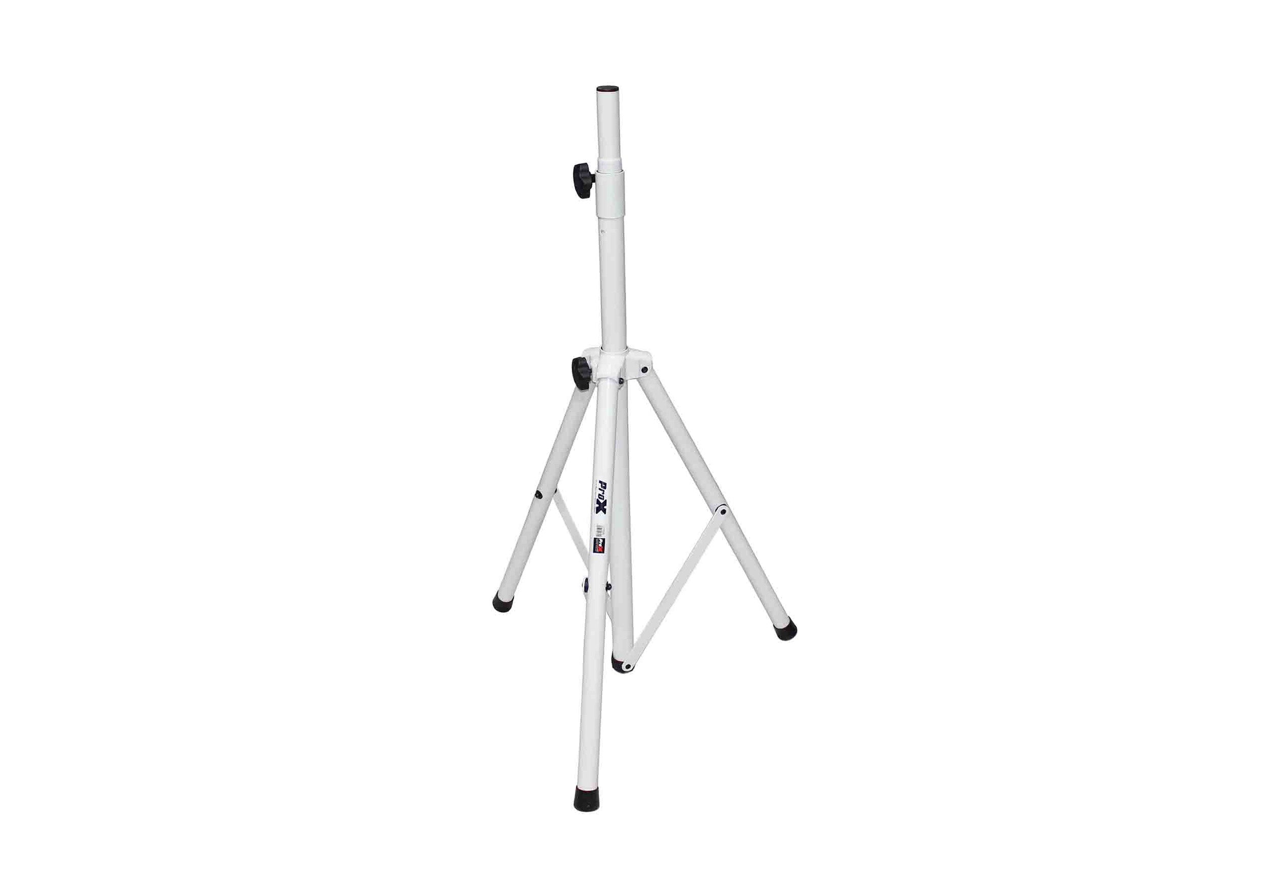 ProX T-SS28P White Heavy Duty All Metal Speaker Tripod Stand Set of Cloud Series 2, 4-7 ft (44"-84") by ProX Cases