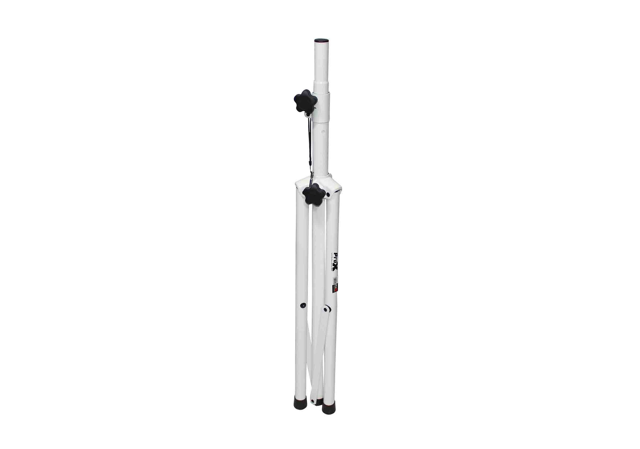 ProX T-SS28P White Heavy Duty All Metal Speaker Tripod Stand Set of Cloud Series 2, 4-7 ft (44"-84") by ProX Cases