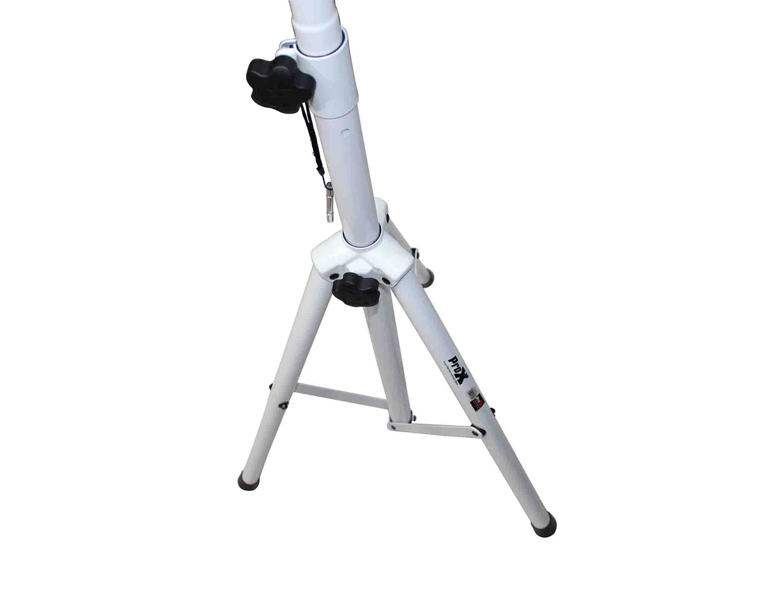 ProX T-SS28P White Heavy Duty All Metal Speaker Tripod Stand Set of Cloud Series 2, 4-7 ft (44"-84") by ProX Cases