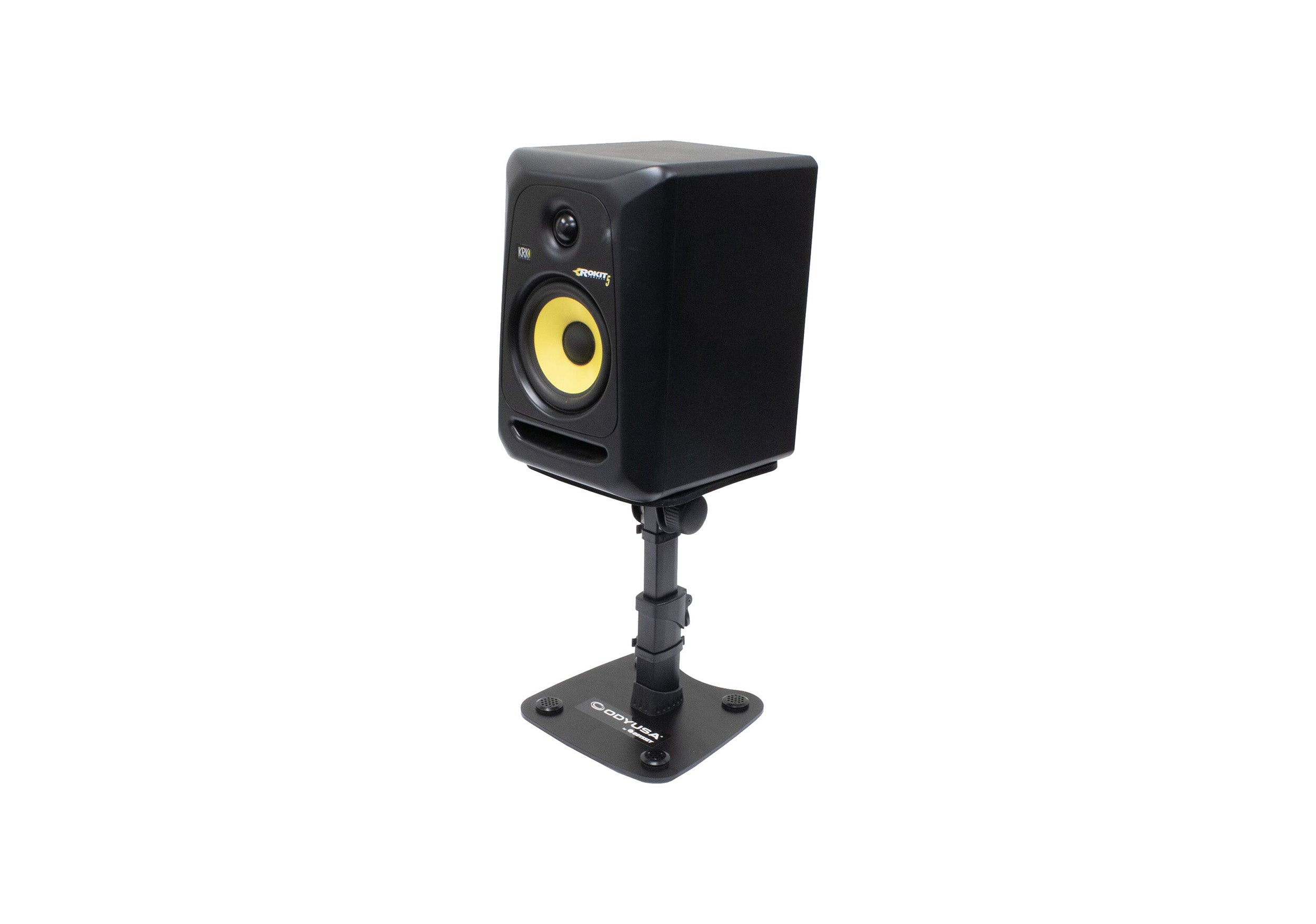 Odyssey ASPKSTANDSMDT Tilt-Able Speaker Stands with Flat Surface Base - Pair by Odyssey