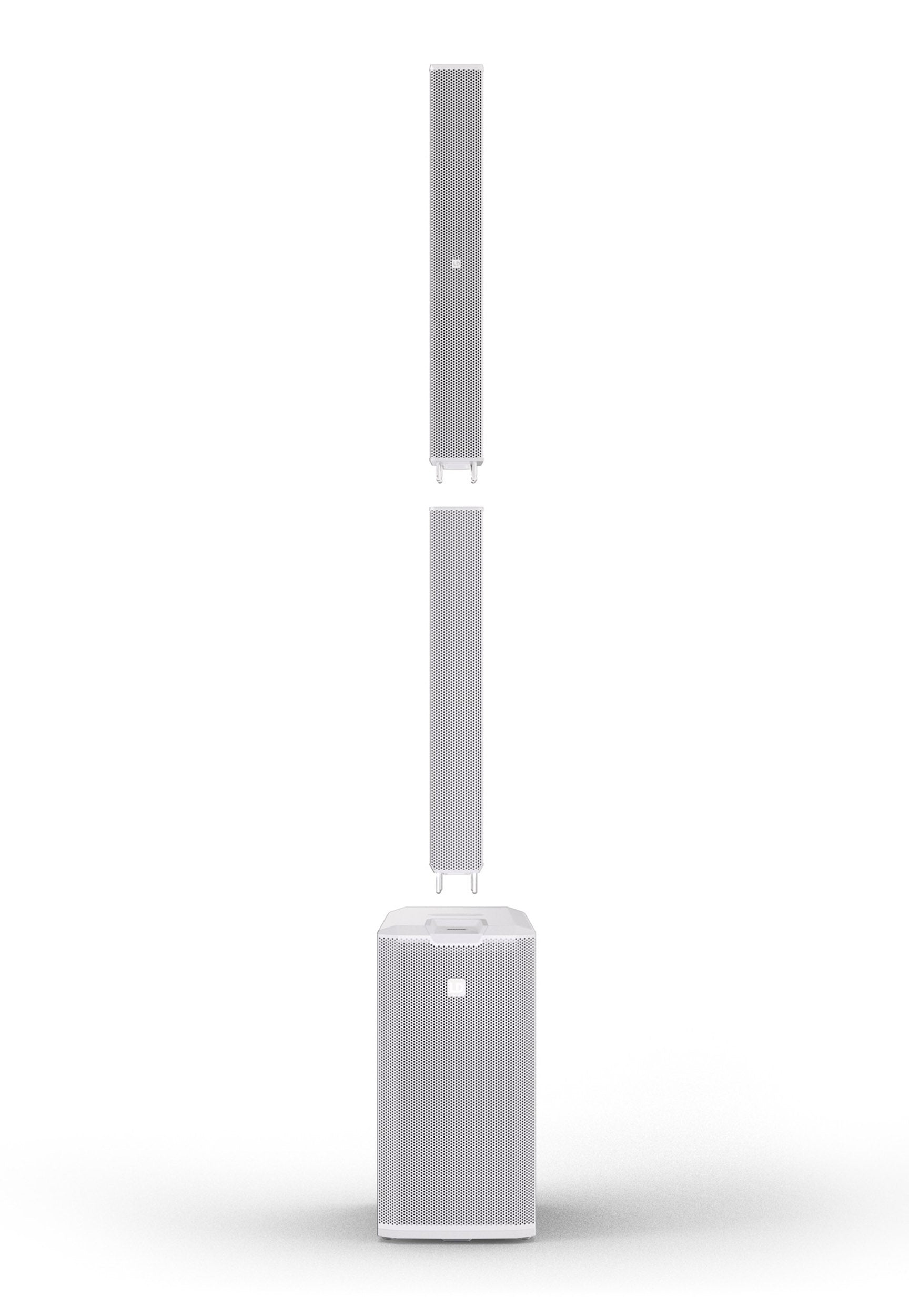 B-Stock: LD System MAUI 11 G3 MIX White, Portable Cardioid Column PA System with Digital Mixer by LD Systems