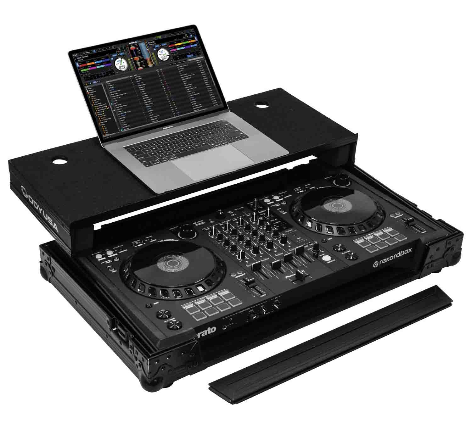B-Stock: Odyssey FZGSDDJFLX6BL, ATA Flight Case for Pioneer DDJ-FLX6 with Glide Laptop Platform - Black by Odyssey