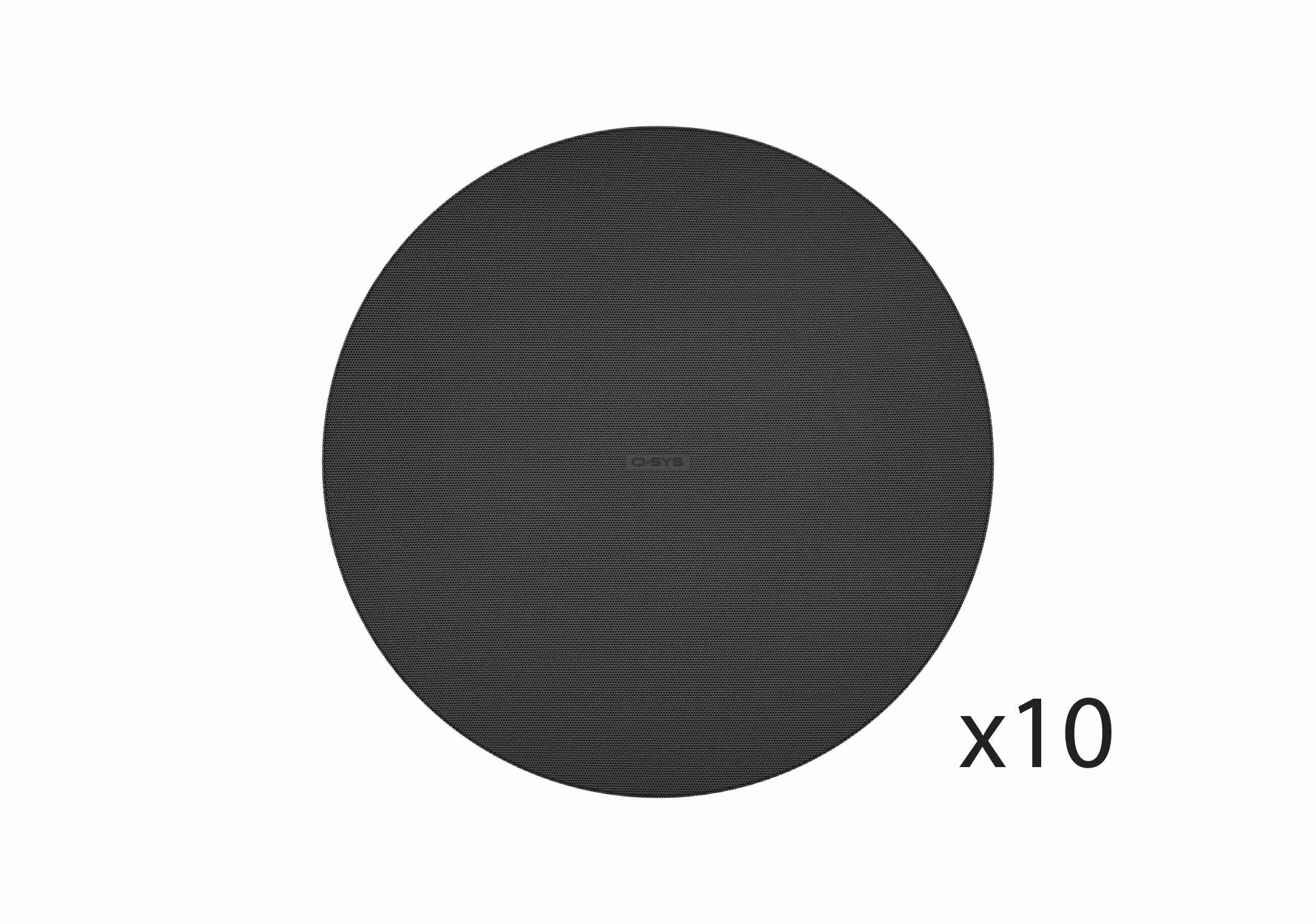 QSC AD-C305BG-BK Black Grille for AD-C6TLP-ZB Zero Bezel Ceiling Speaker - 10 Pack by QSC