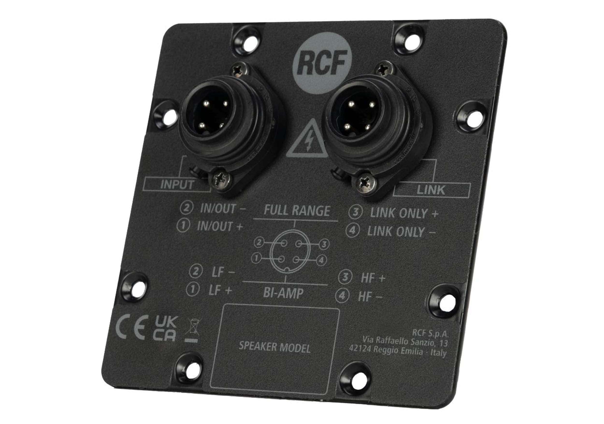 RCF AC-PNL-I/O-AMPHENOL Optional IP67 Panel for Installed Sound Speakers by RCF