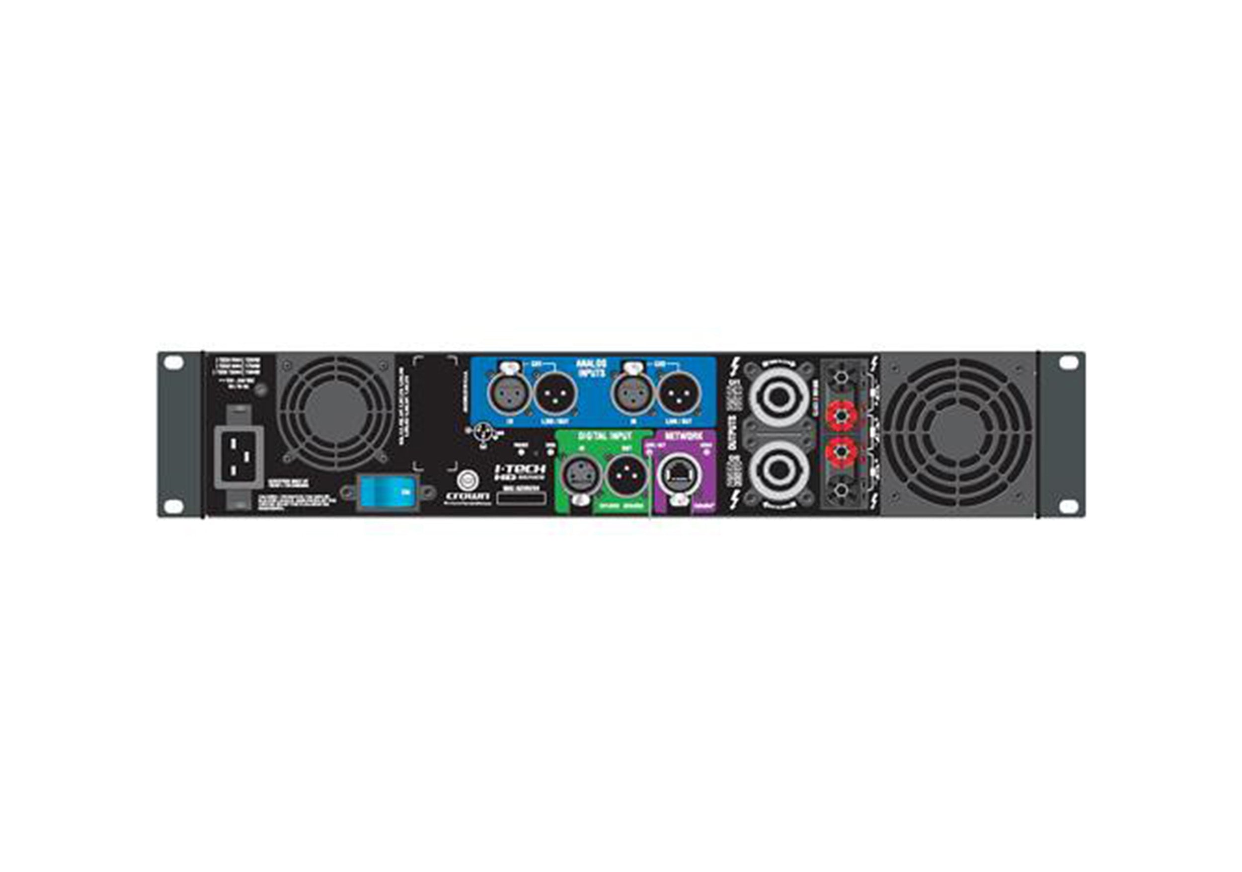 Crown Audio I-T12000HD, Rackmount Stereo Power Amplifier by Crown