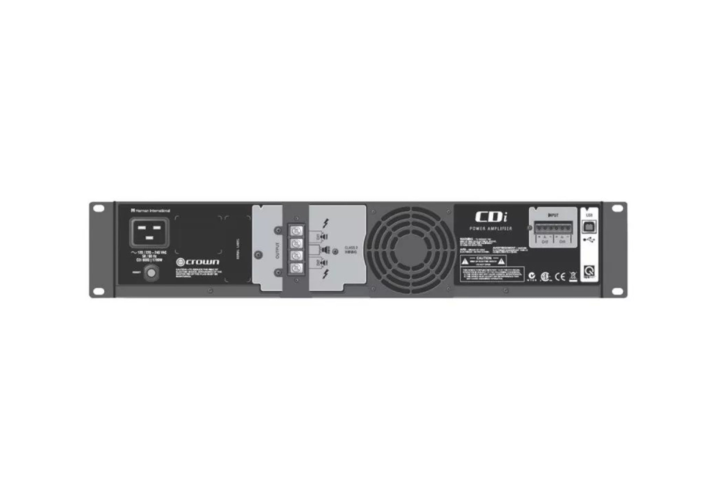 Crown Audio CDI6000, 2-Channel Commercial Amplifier by Crown