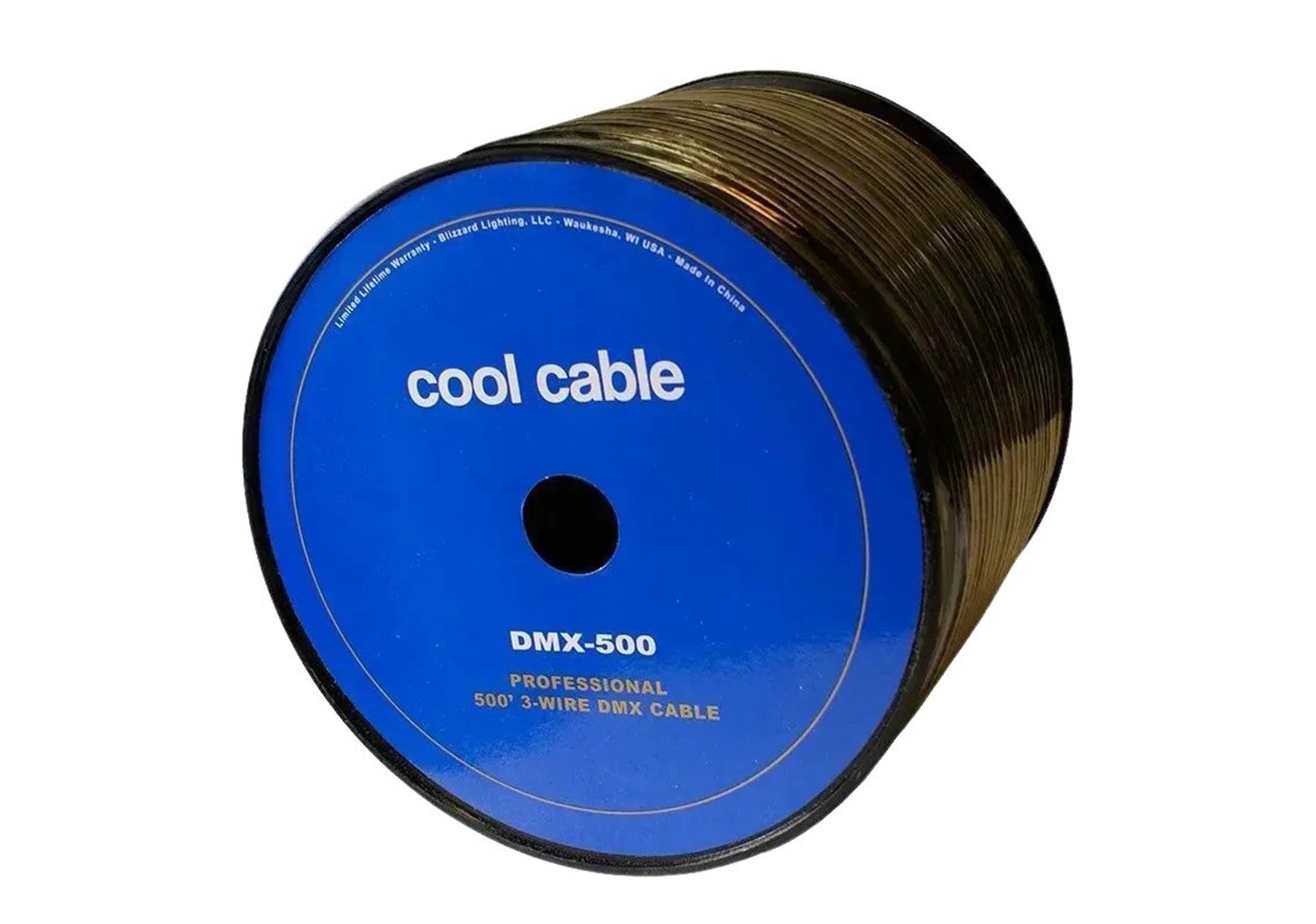 Blizzard Cool Cable 3-Wire DMX Cable - 500 Ft Spool by BLIZZARD LIGHTING
