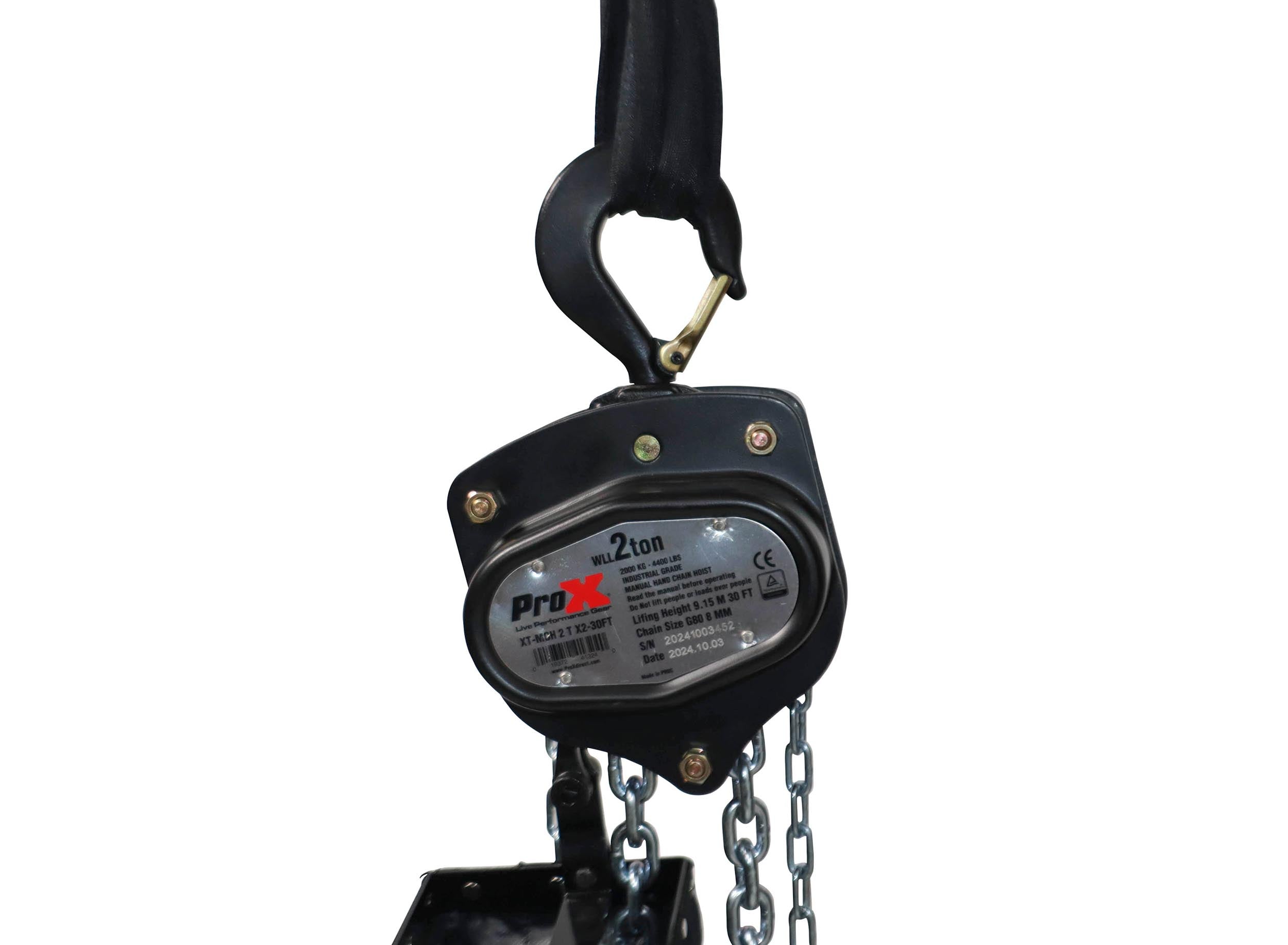 ProX XT-MCH2T30FT 2-Ton Chain Hoist - 30 Ft for Stage, Truss and Line Array Speaker Rigging by ProX Cases