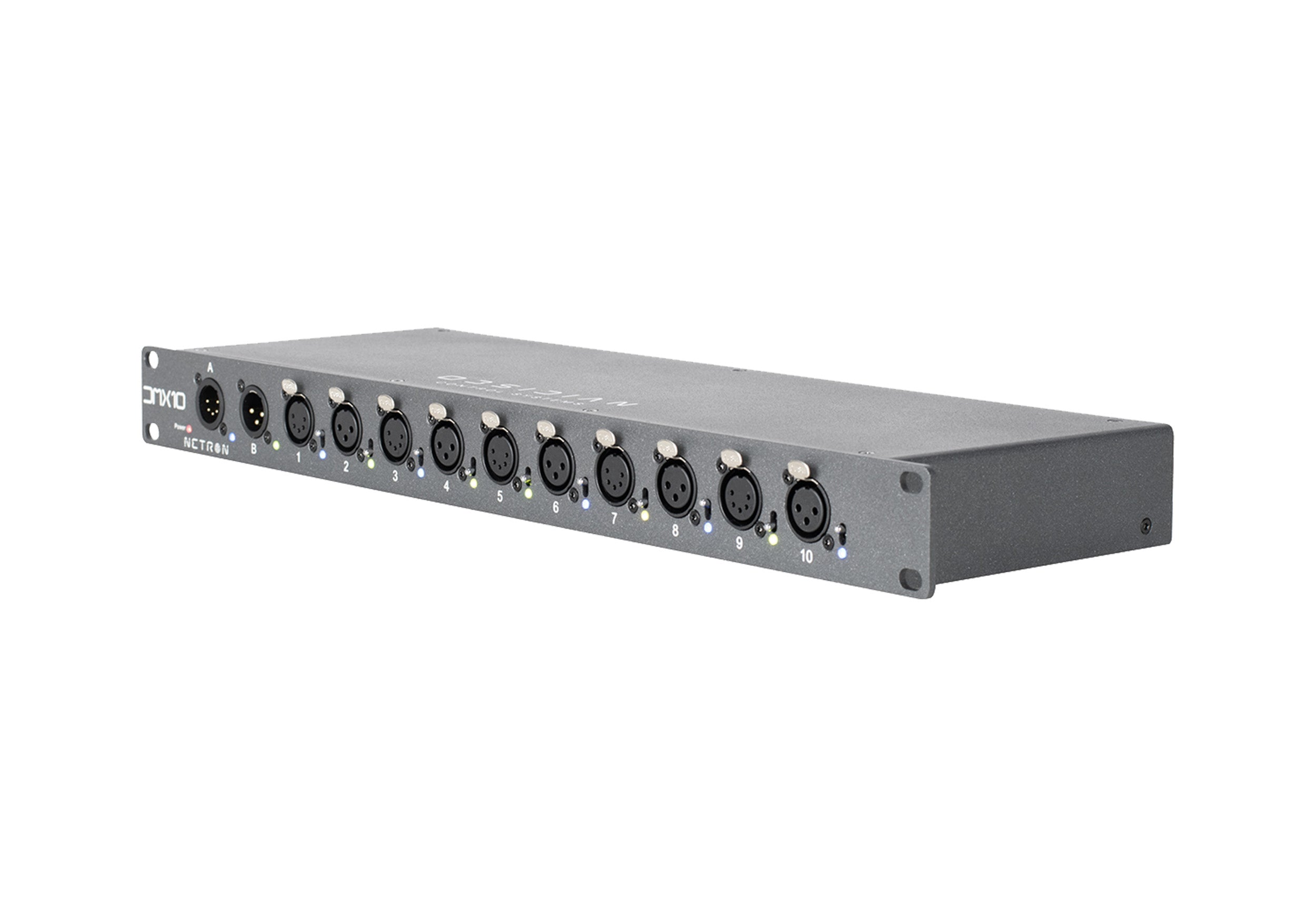 Elation DMX10-53 Rackmount 10-Port DMX Splitter - 5 and 3 Pin by Elation