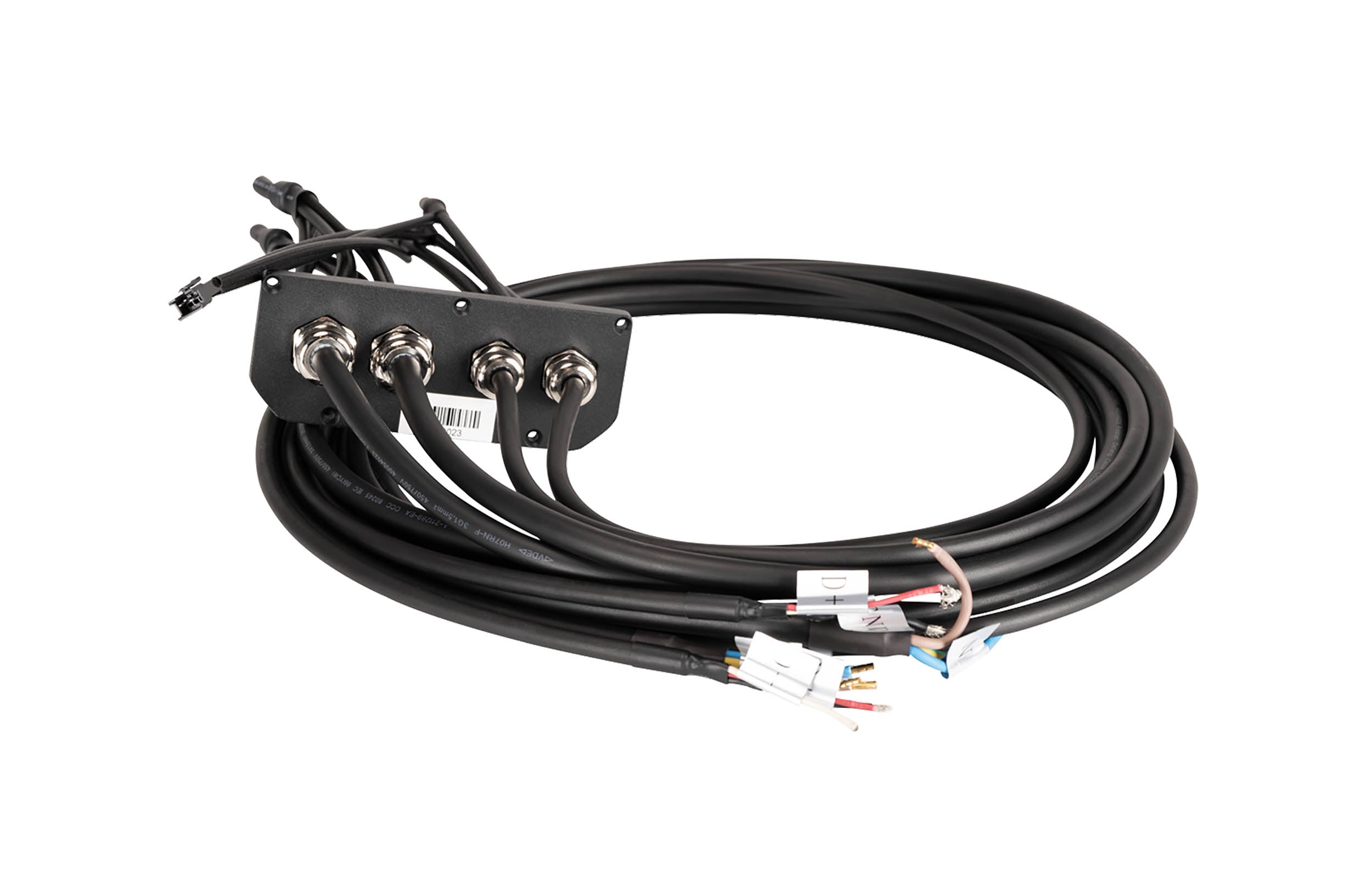Elation 4W Hardwire Plate Accessory Plate with Power and DMX I/O Tails by Elation