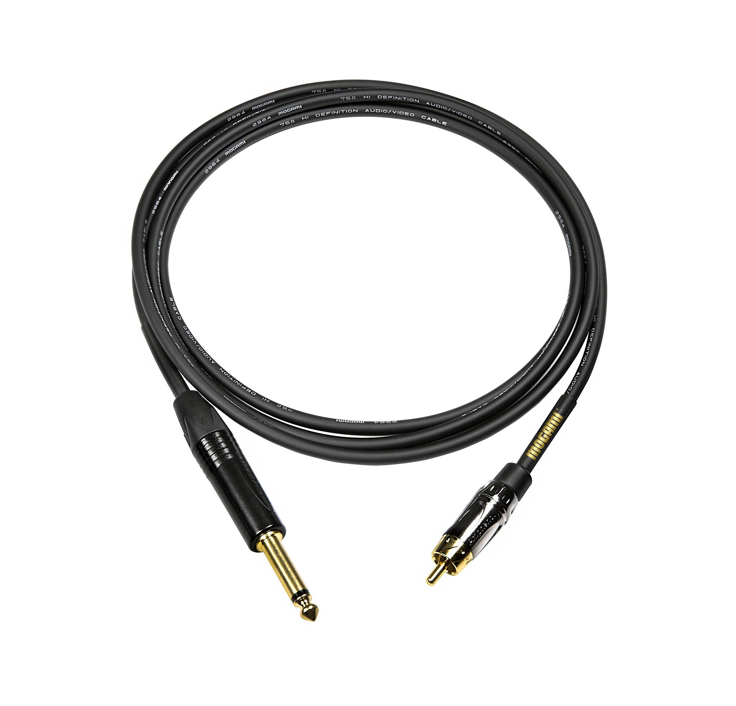 Mogami GOLD TS-RCA, Male to RCA Male Patch Cables by Mogami