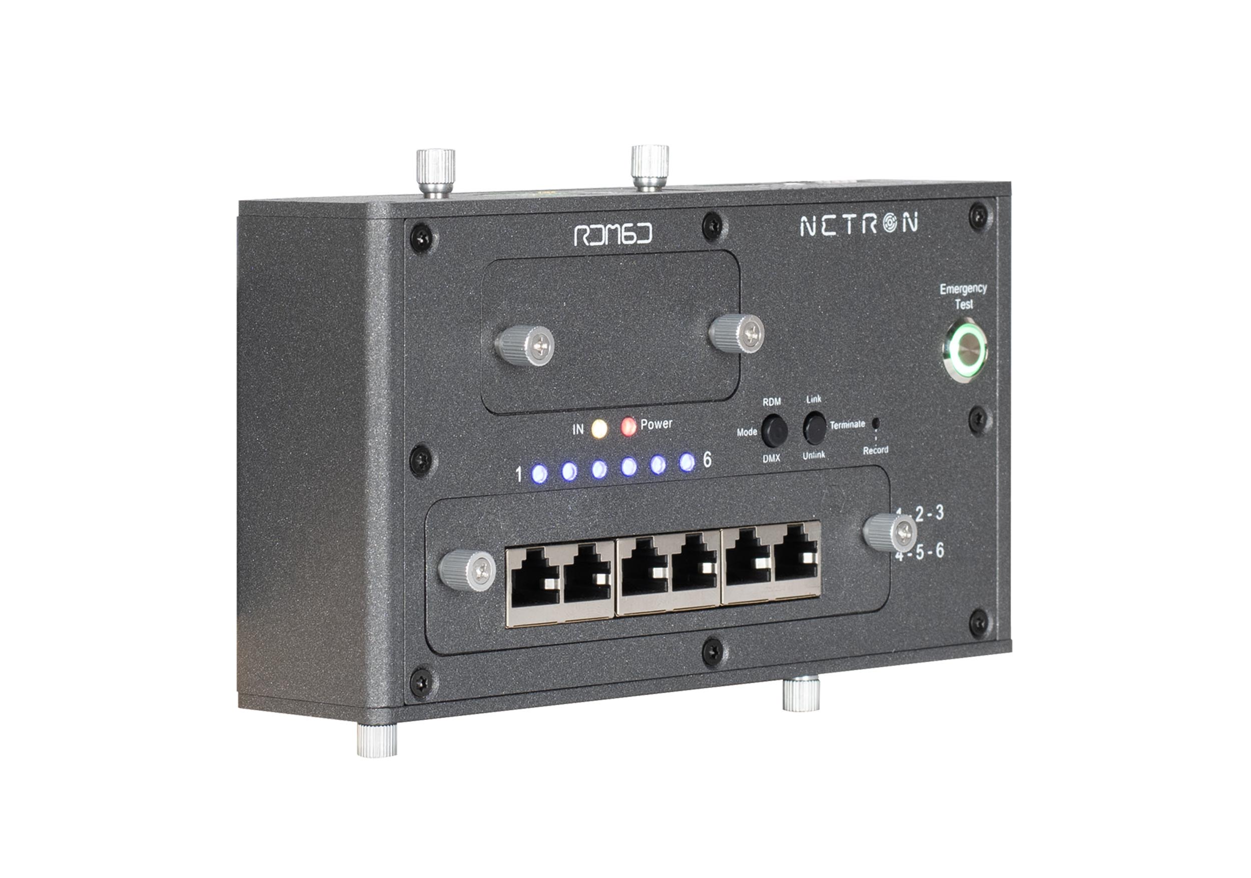 Elation Netron RDM6D, 6-Port DIN-Rail DMX/RDM Splitter by Elation