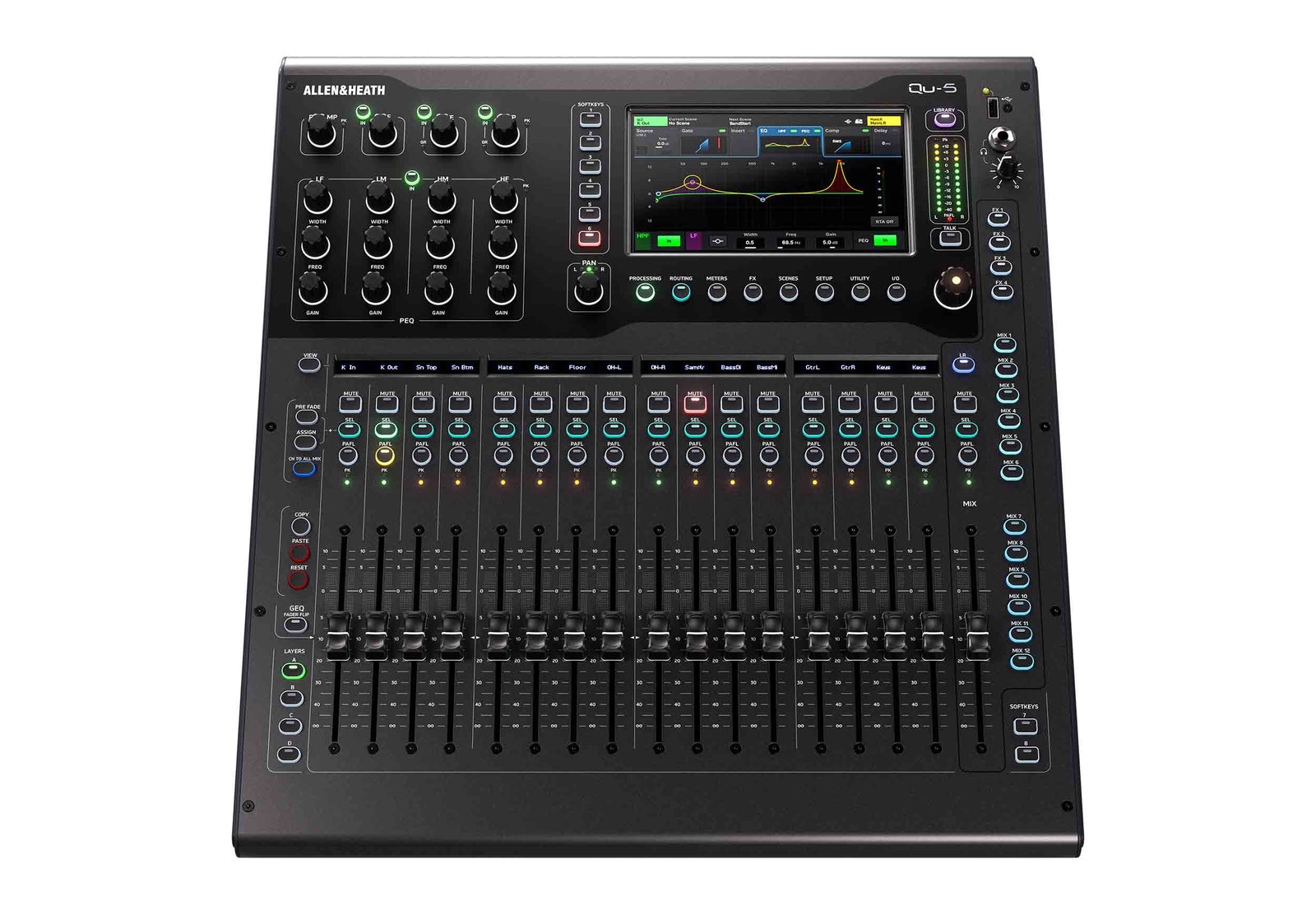 Allen & Heath Qu-5/Qu-5D Digital Mixer 38 Input / 24 output - 96kHz XCVI Core by ALLEN & HEATH