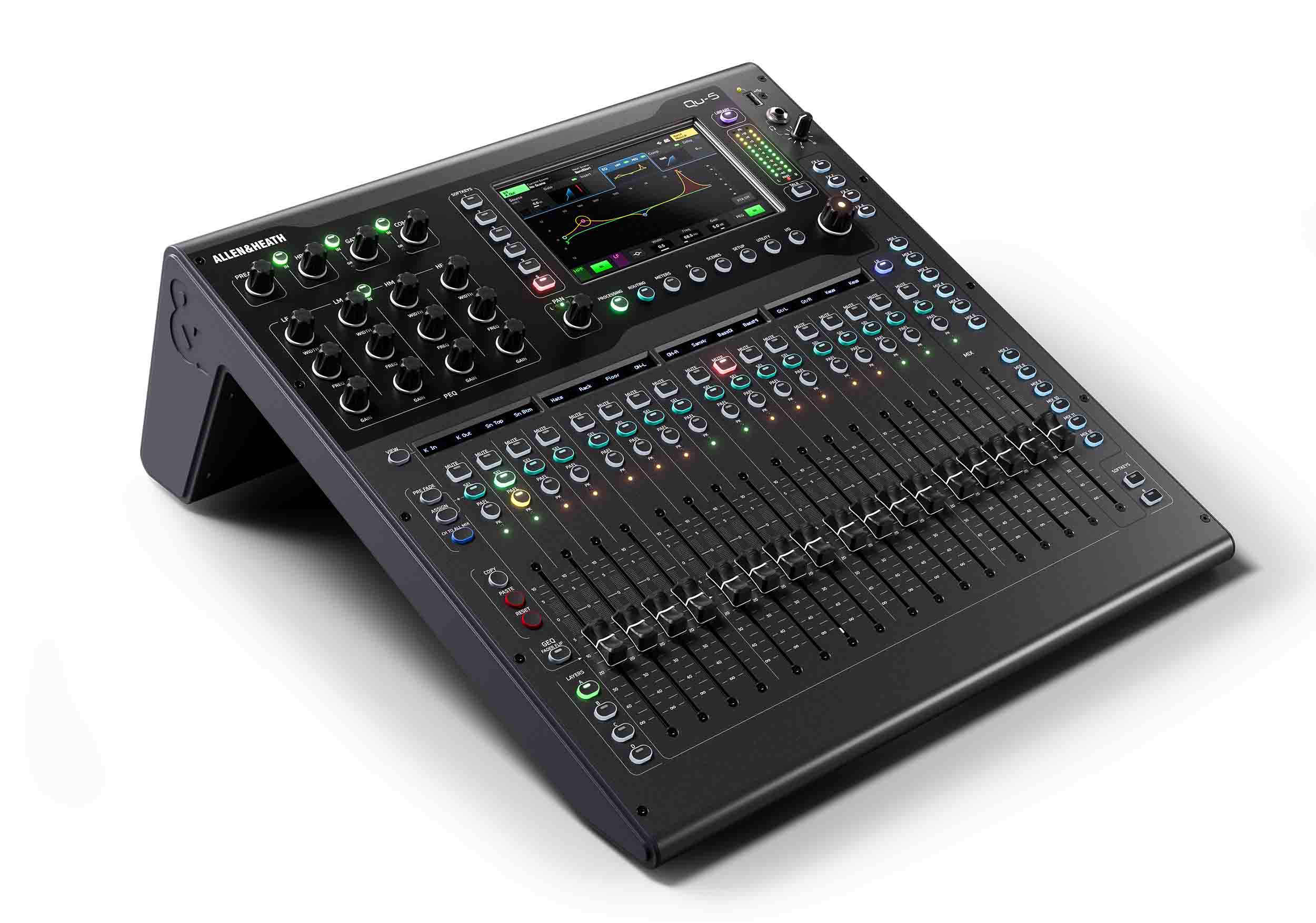 Allen & Heath Qu-5/Qu-5D Digital Mixer 38 Input / 24 output - 96kHz XCVI Core by ALLEN & HEATH
