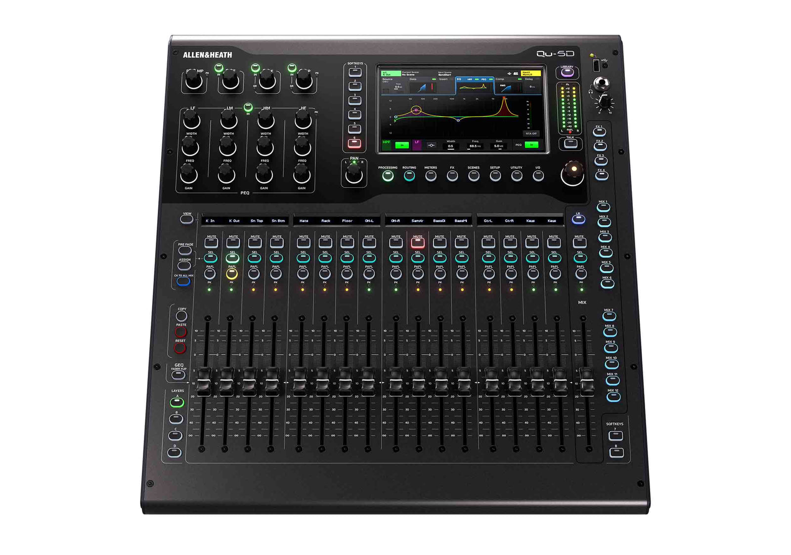 Allen & Heath Qu-5/Qu-5D Digital Mixer 38 Input / 24 output - 96kHz XCVI Core by ALLEN & HEATH