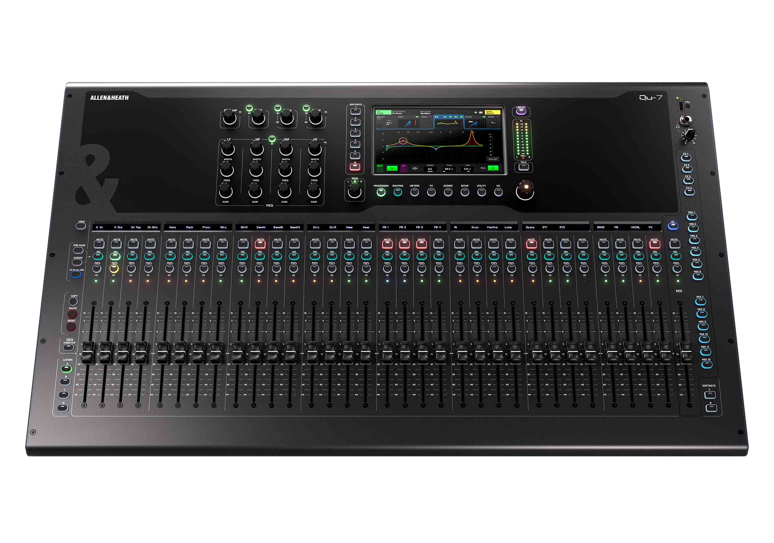 Allen & Heath Qu-7/Qu-7D Digital Mixer 38 Input / 24 output - 96kHz XCVI Core by ALLEN & HEATH