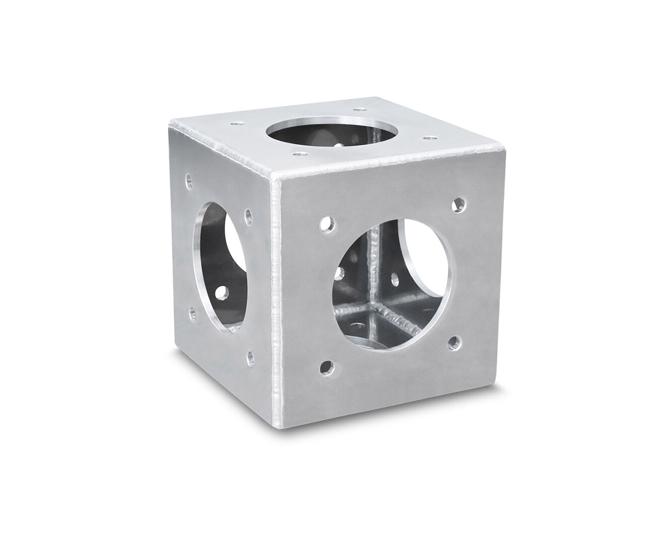 GALAXY TRUSS GS-F12CB 12" Flushed Corner Block, 6-Way by Galaxy Stage