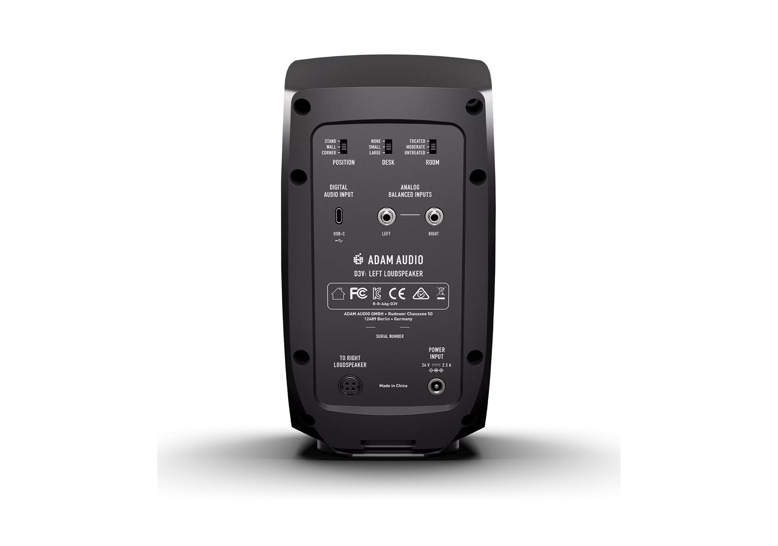 Adam Audio D3V, 3.5-Inch Powered Studio Monitor - Black by ADAM Audio