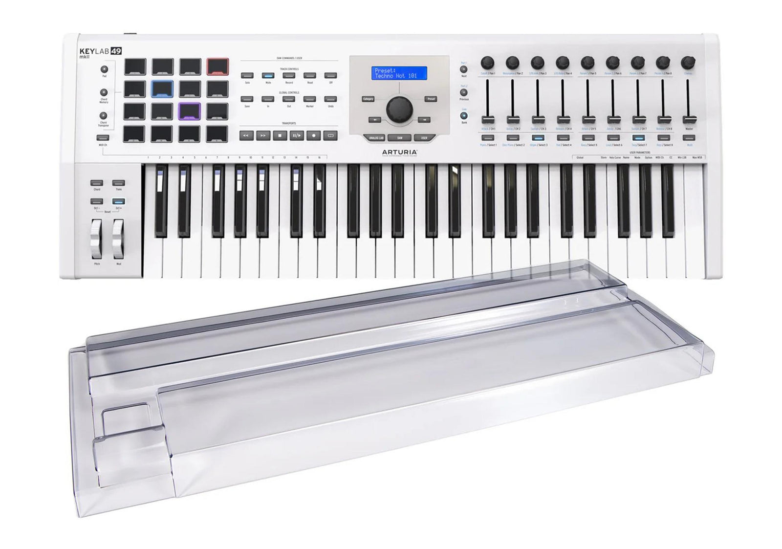 Arturia KEYLAB MkII 49 Professional MIDI Controller DJ Package with Protective Cover by Arturia