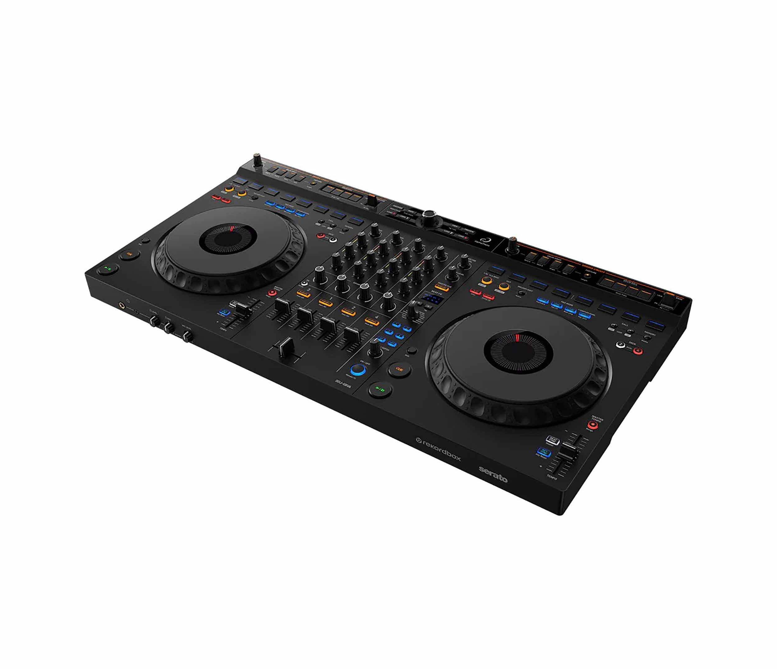 DJ Package for Club with Pioneer DJ Controller, Case, Headphones, Loudspeaker, Cable and LED Lighting System by Pioneer DJ