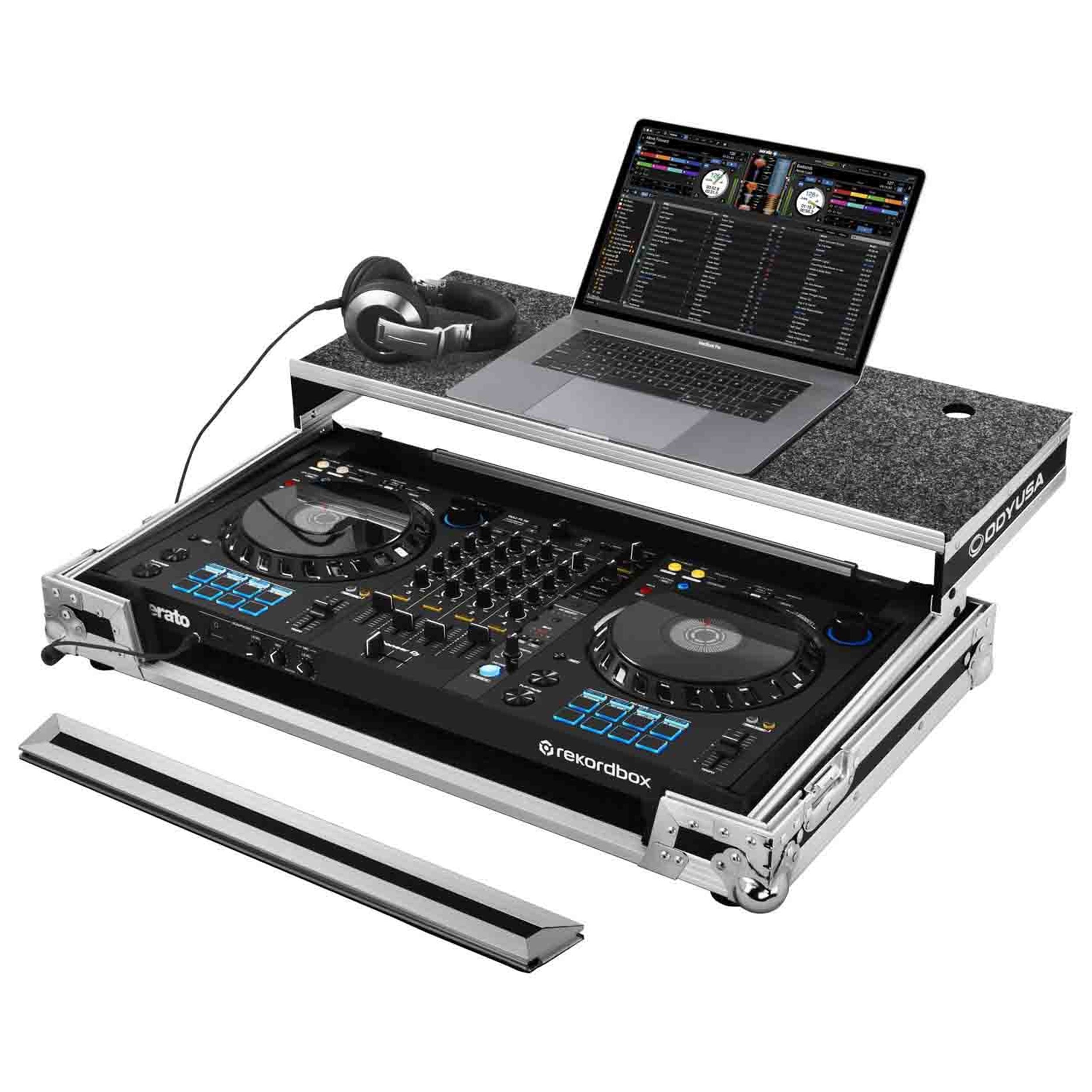 DJ Package for Club with Pioneer DJ Controller, Case, Headphones, Loudspeaker, Cable and LED Lighting System by Pioneer DJ