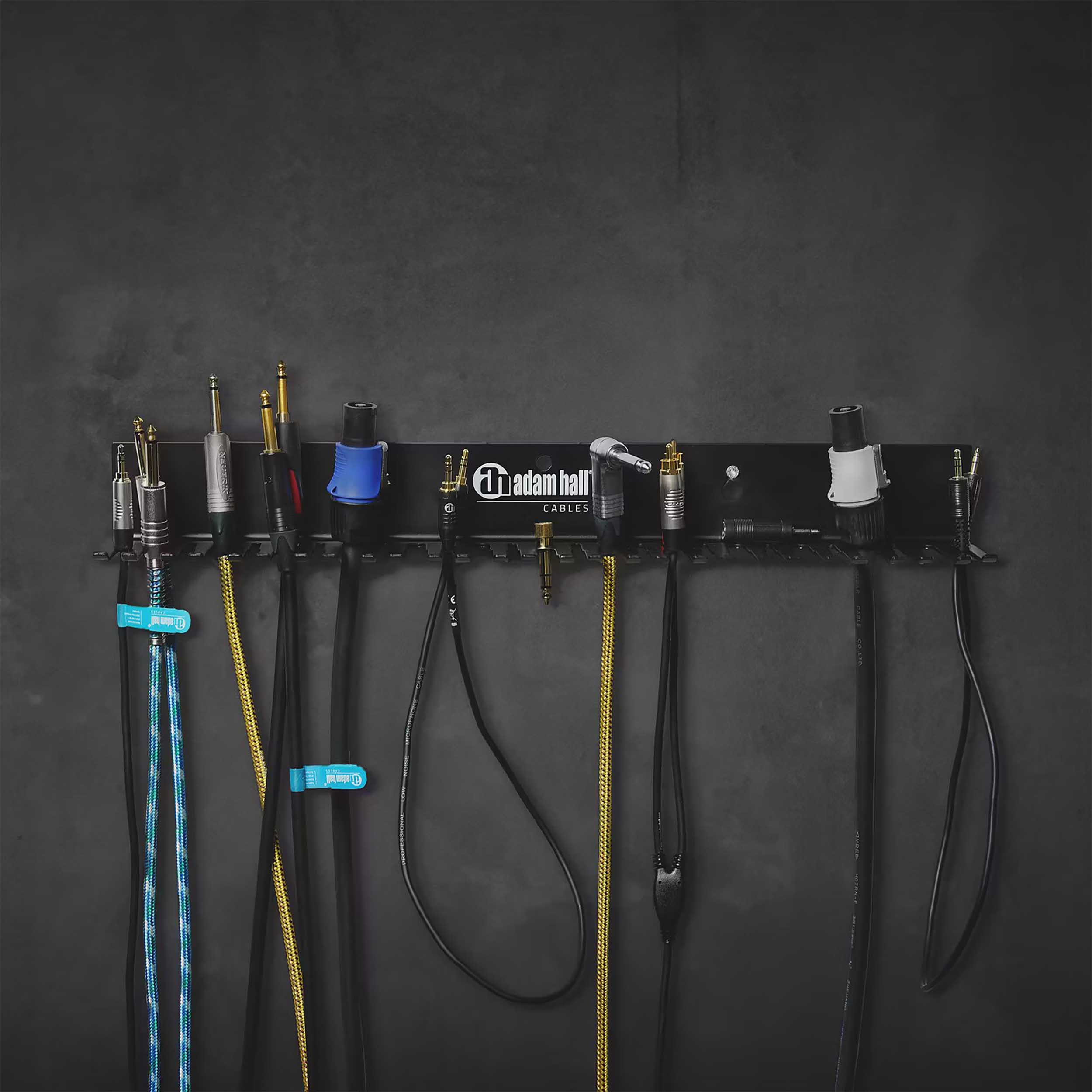 Adam Hall SCS27 Cable Holder Pro - Wall and Stand Mountable Organizer by Adam Hall