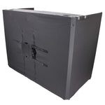 ProX XF-MESAMEDIA MK2, DJ Facade Table Workstation Includes TV Bracket Mount White and Black Scrims and Carry Bag by ProX Cases