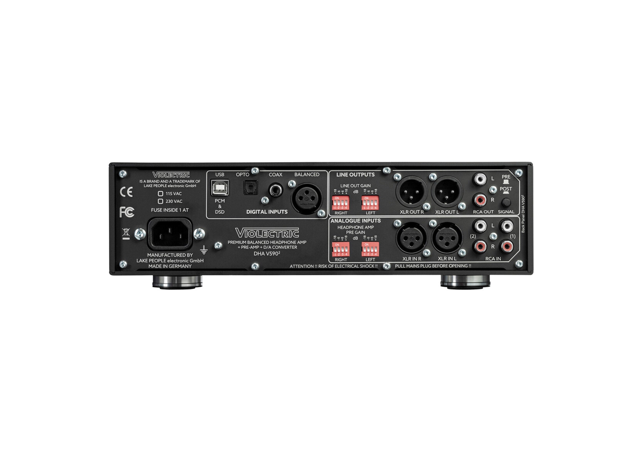 Amplificateur de casque, préampli et DAC Violectric DHA-V5902PRO
