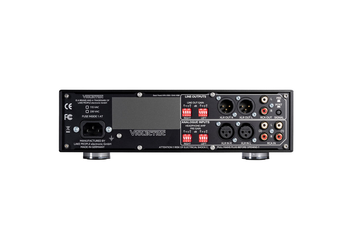 Violectric HPA-V550-PRO Powerful Balanced Headphone Amplifier with 256-Stage Relay