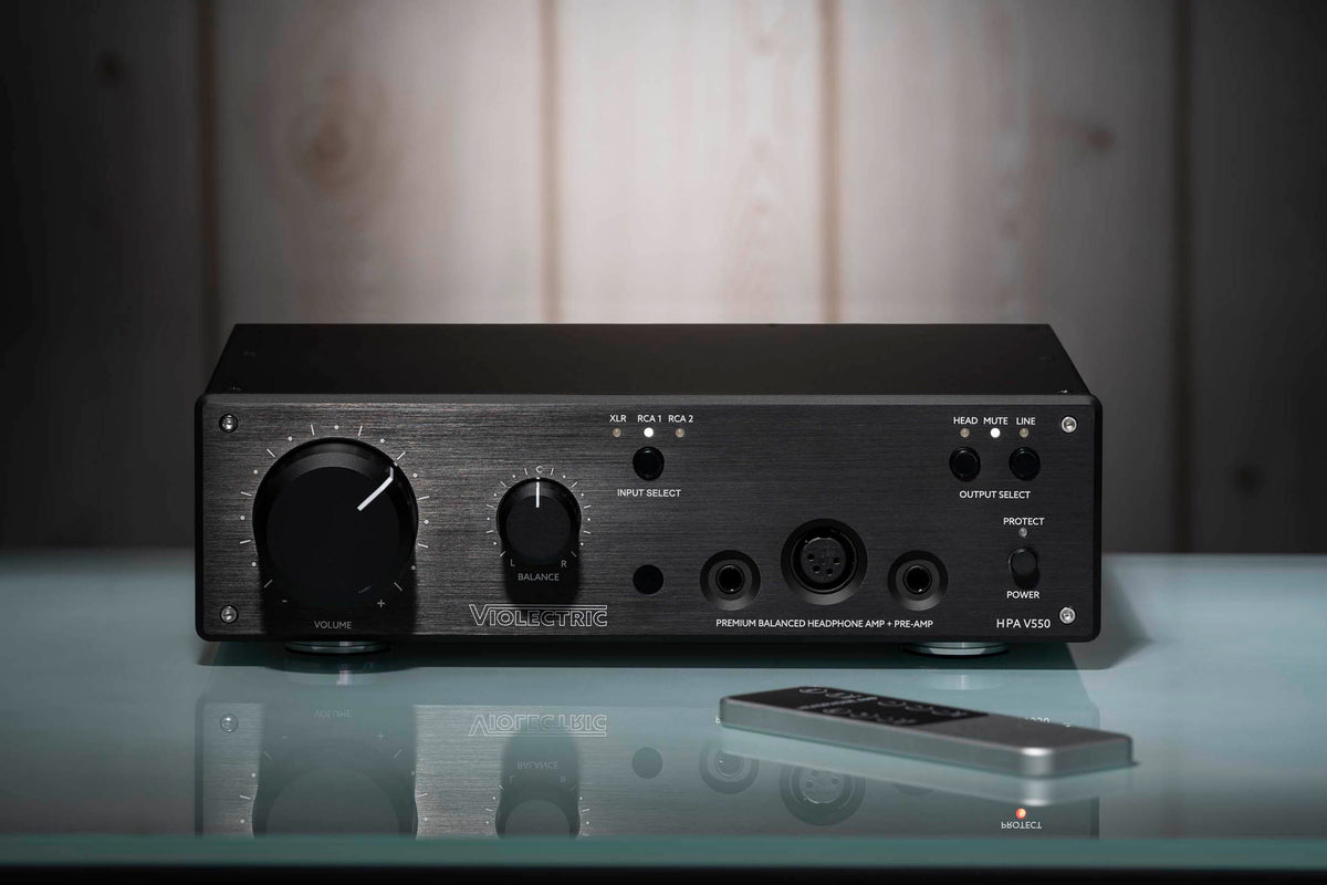 Violectric HPA-V550-PRO Powerful Balanced Headphone Amplifier with 256-Stage Relay
