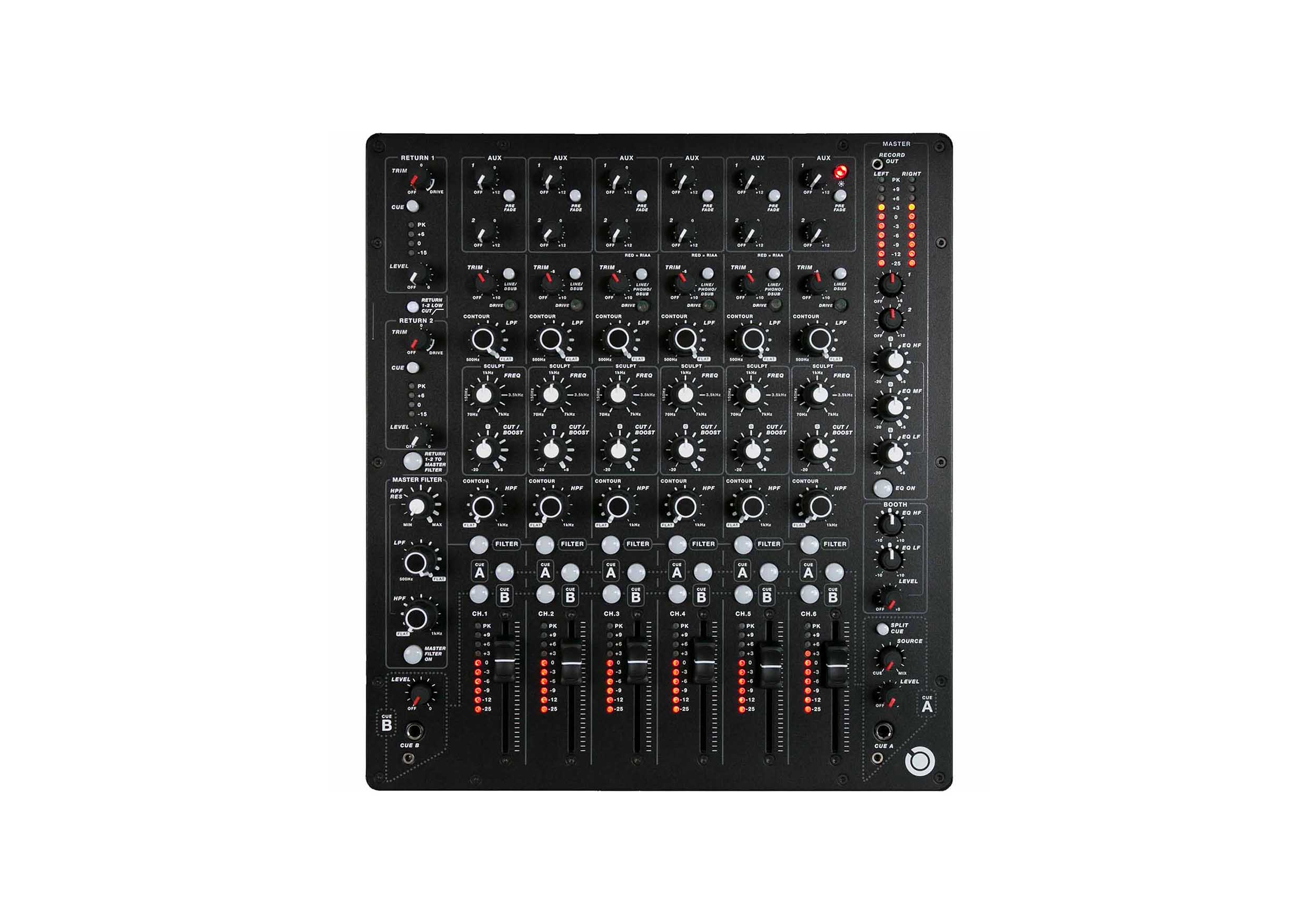 PLAYdifferently MODEL-1 6-Channel Premium Analogue DJ Mixer by PLAYdifferently