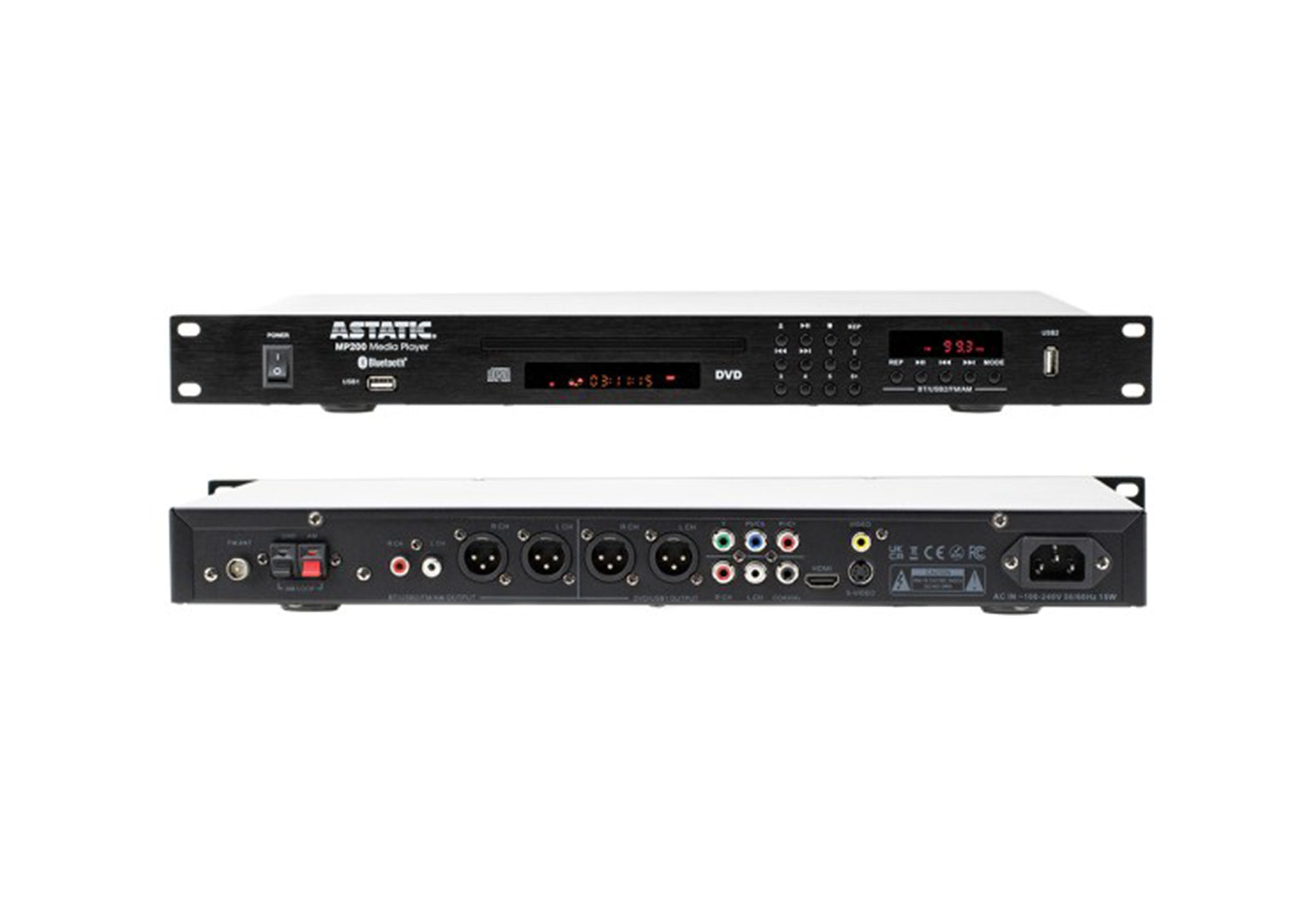CAD Astatic MP200 Multifunction Audio/Video Media Player with Bluetooth by CAD Audio